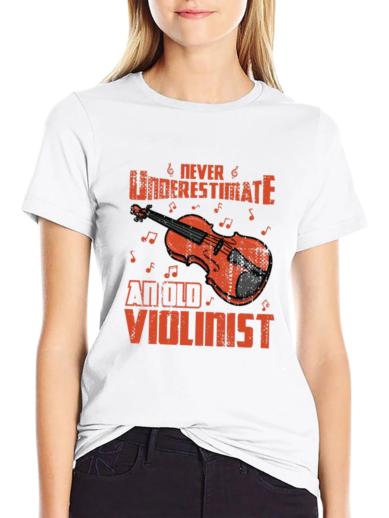 Never Underestimate an Old Violinist T-Shirt