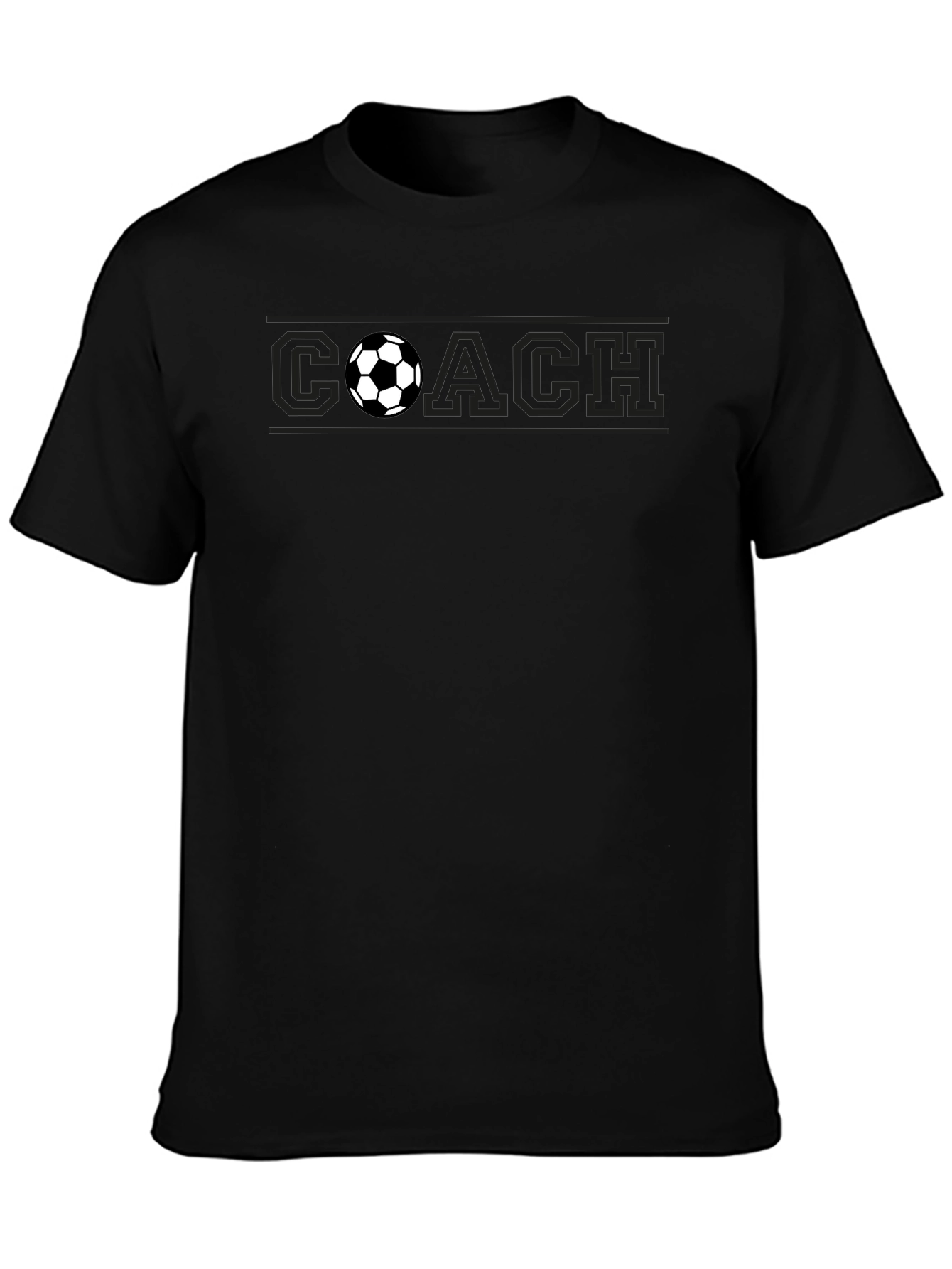 Soccer Coach Black T-Shirt