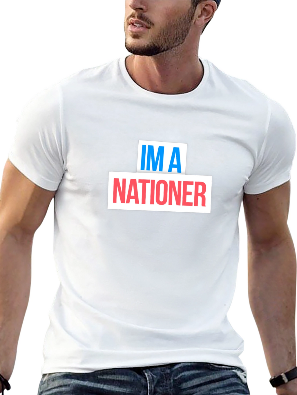 Im A Nationer Graphic Tee - Black