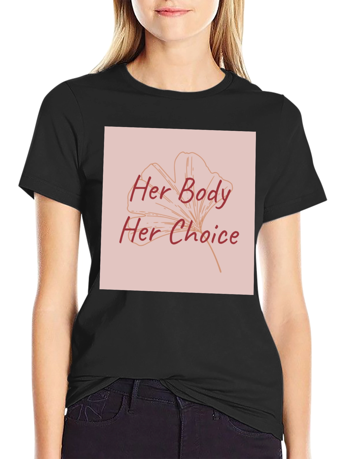 Her Body Her Choice Graphic Tee - Pro Choice T-Shirt