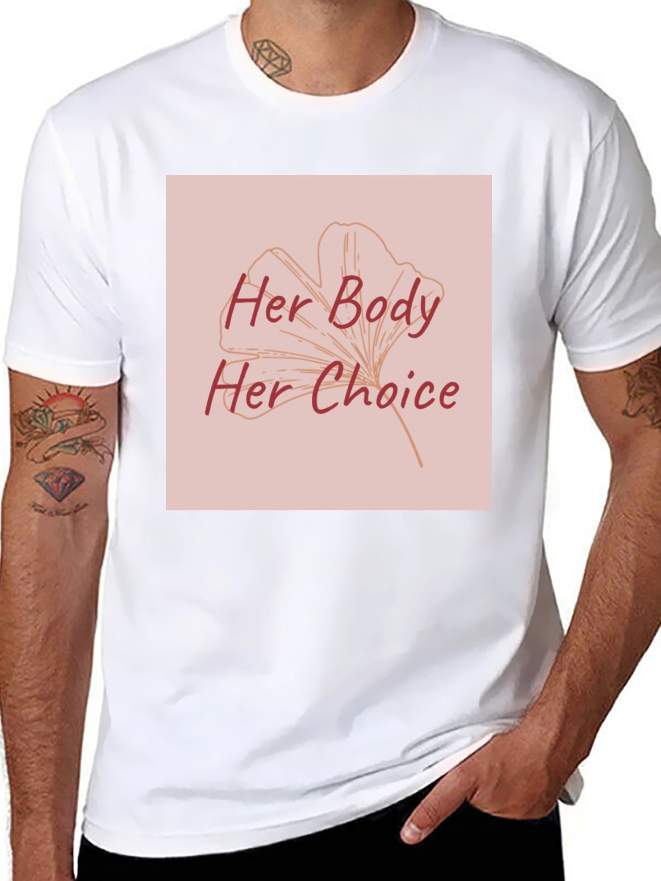 Her Body Her Choice Graphic Tee - Pro Choice T-Shirt