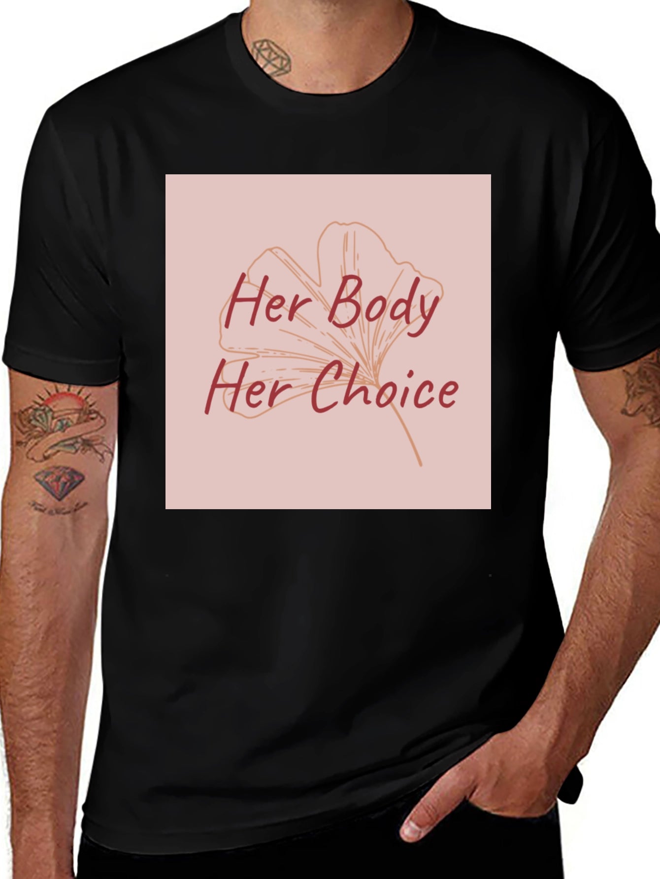 Her Body Her Choice Graphic Tee - Pro Choice T-Shirt