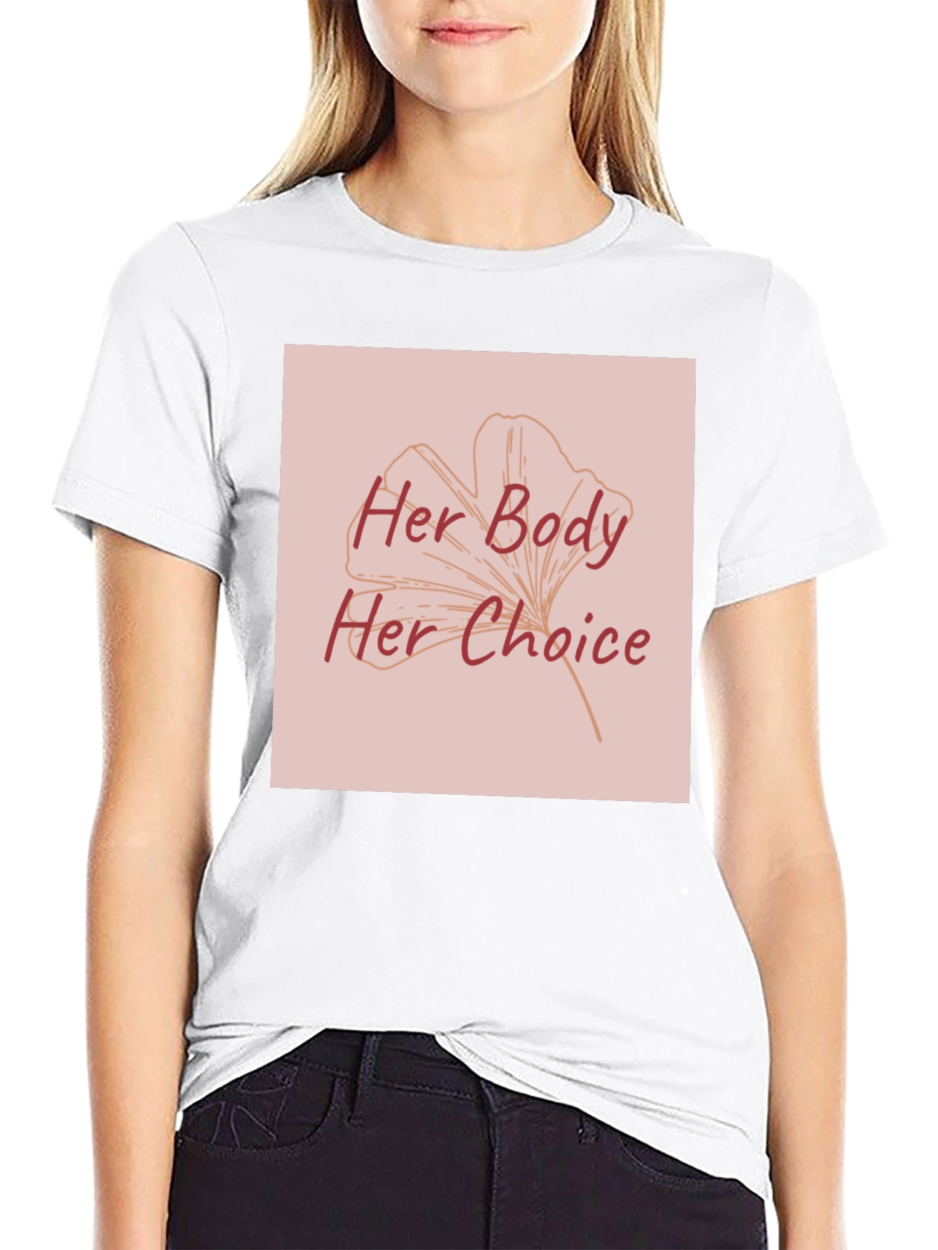 Her Body Her Choice Graphic Tee - Pro Choice T-Shirt