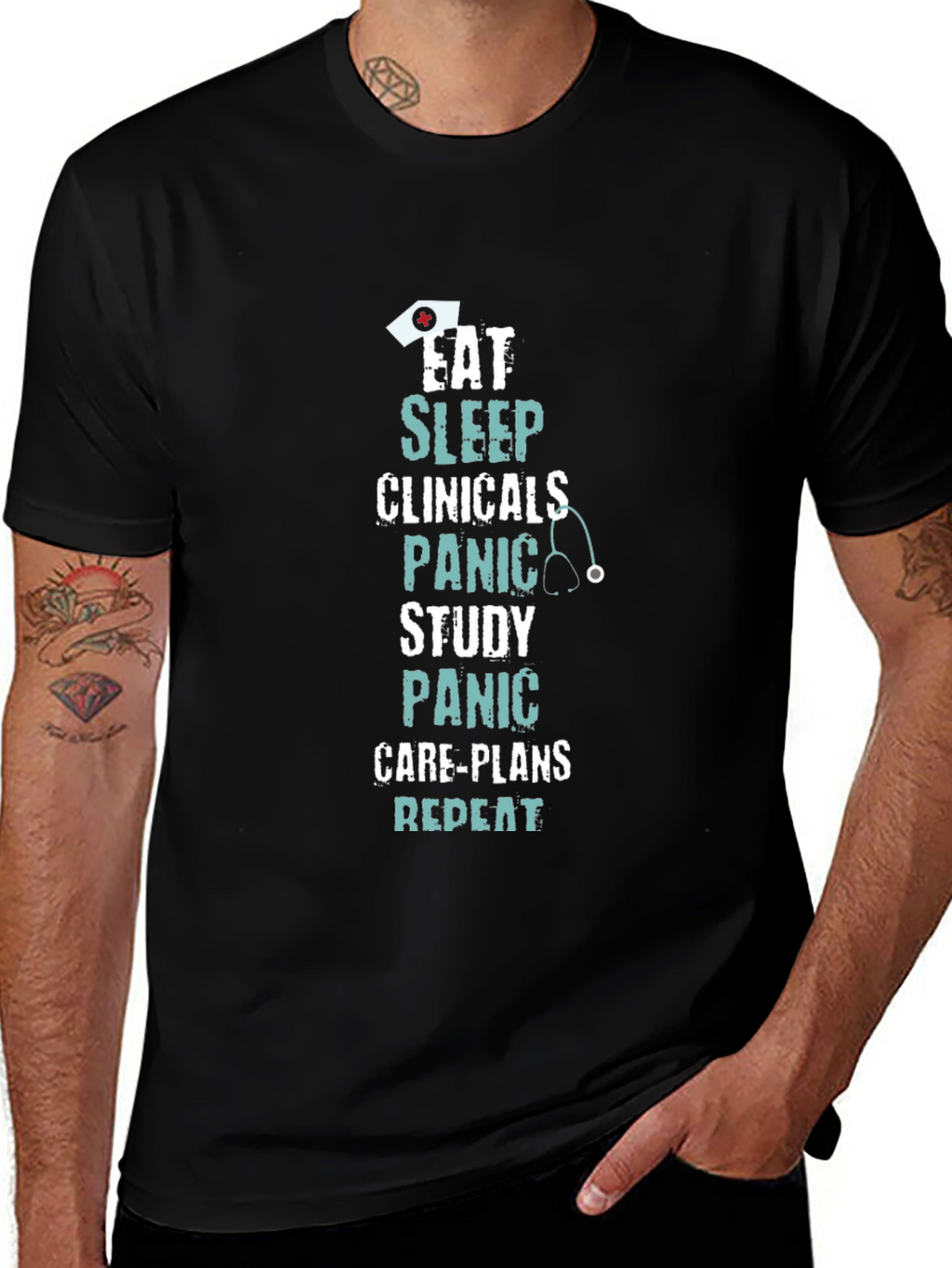 Eat Sleep Clinicals Funny Nurse T-Shirt