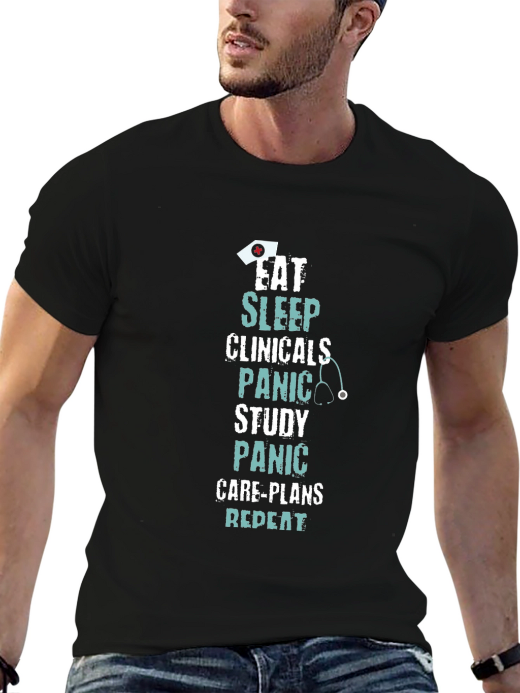 Eat Sleep Clinicals Funny Nurse T-Shirt
