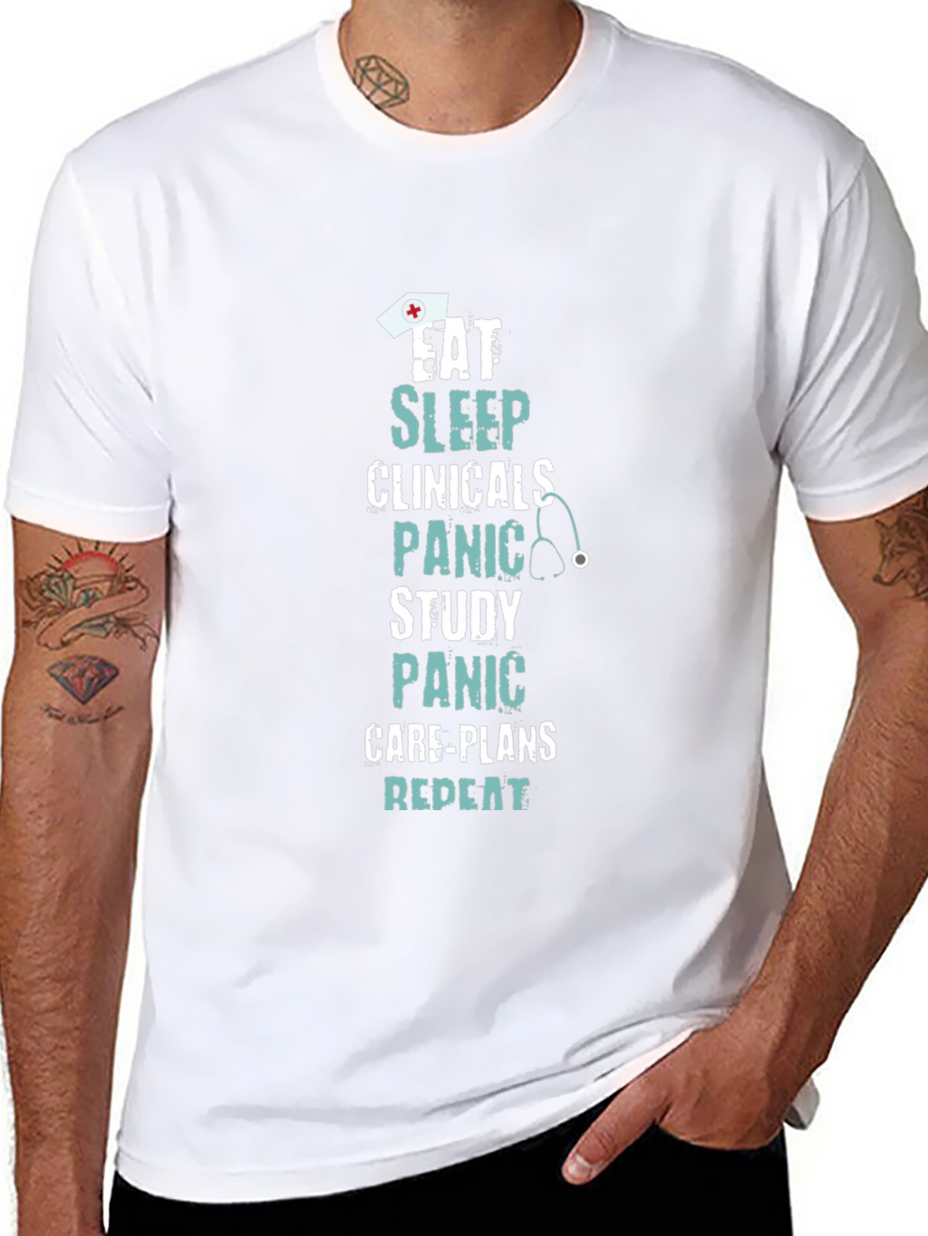 Eat Sleep Clinicals Funny Nurse T-Shirt