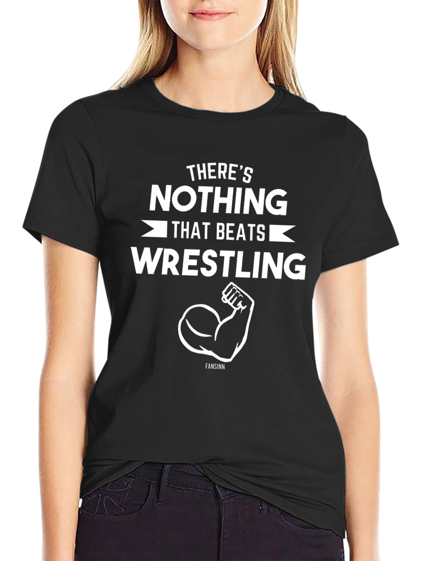 Wrestling Fan T-Shirt - Nothing Beats Wrestling Design