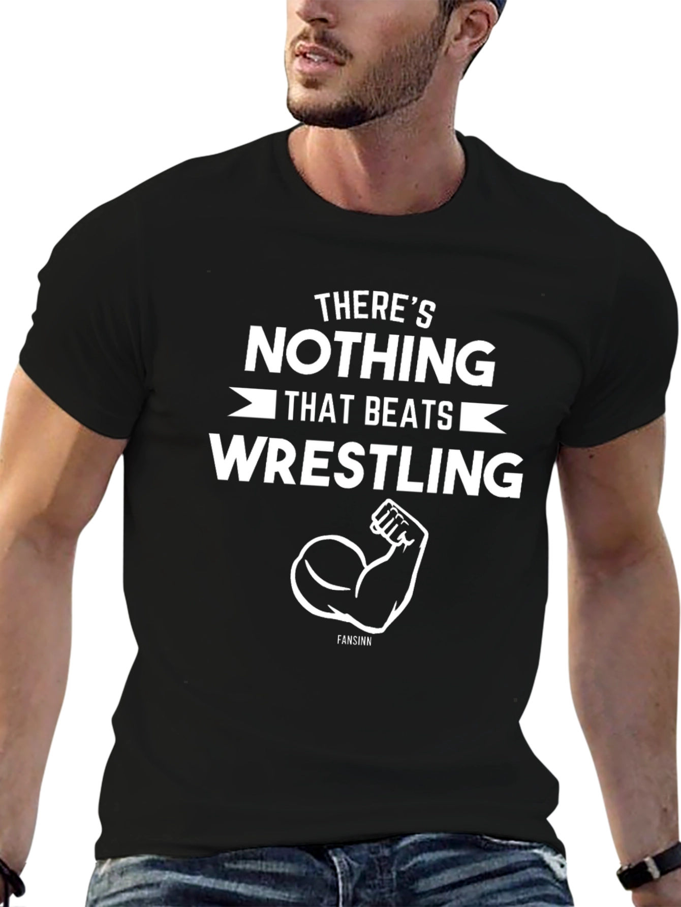 Wrestling Fan T-Shirt - Nothing Beats Wrestling Design