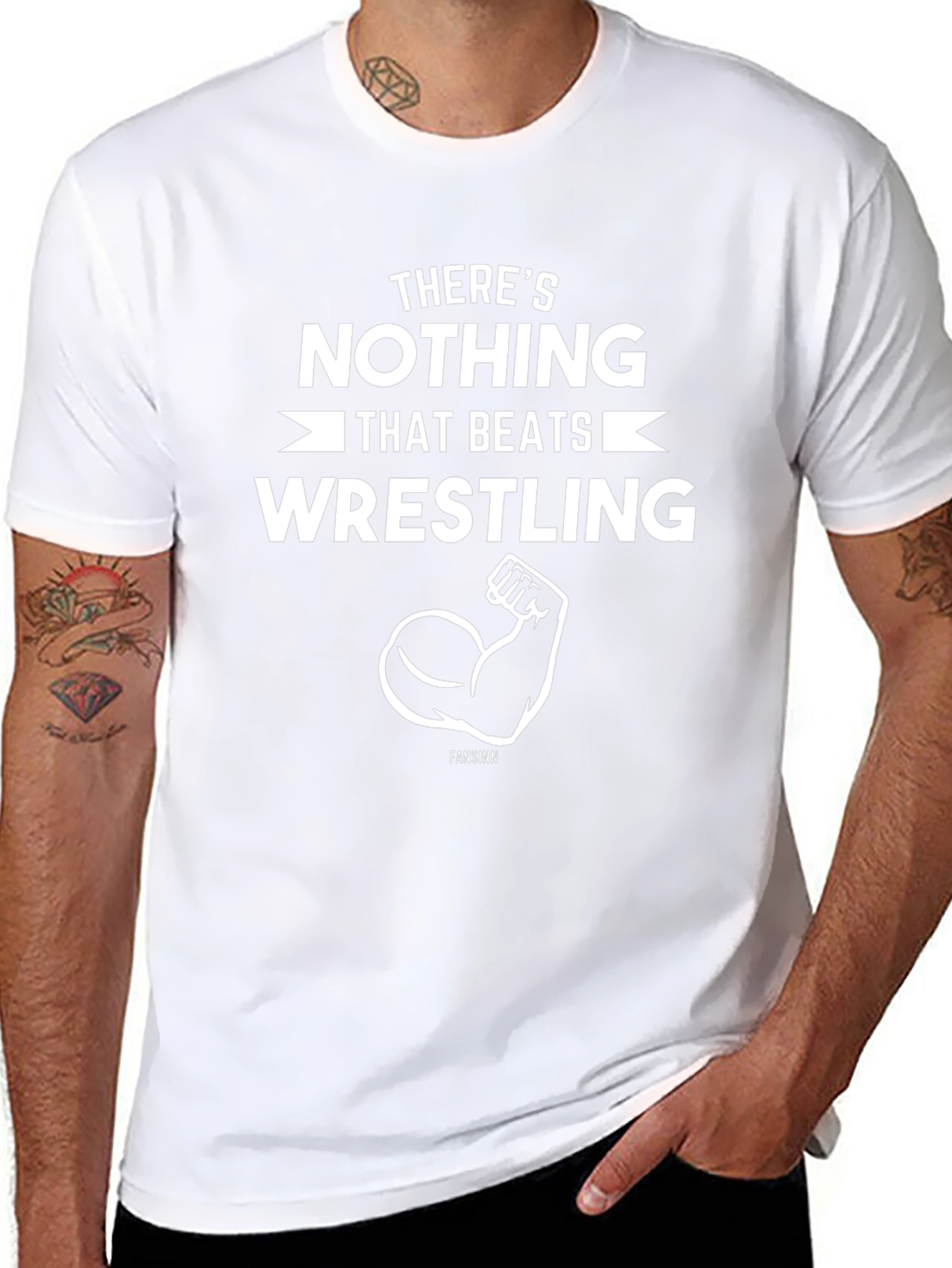 Wrestling Fan T-Shirt - Nothing Beats Wrestling Design