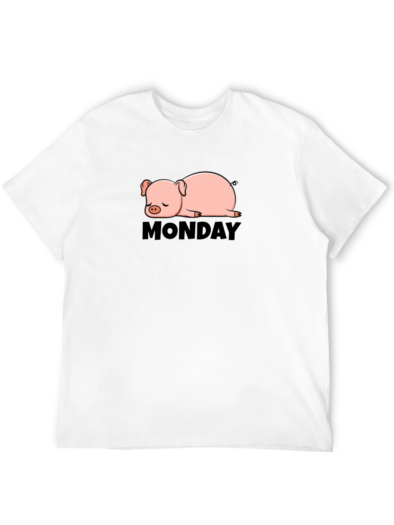 Lazy Monday Pig T-Shirt - Relaxed Fit