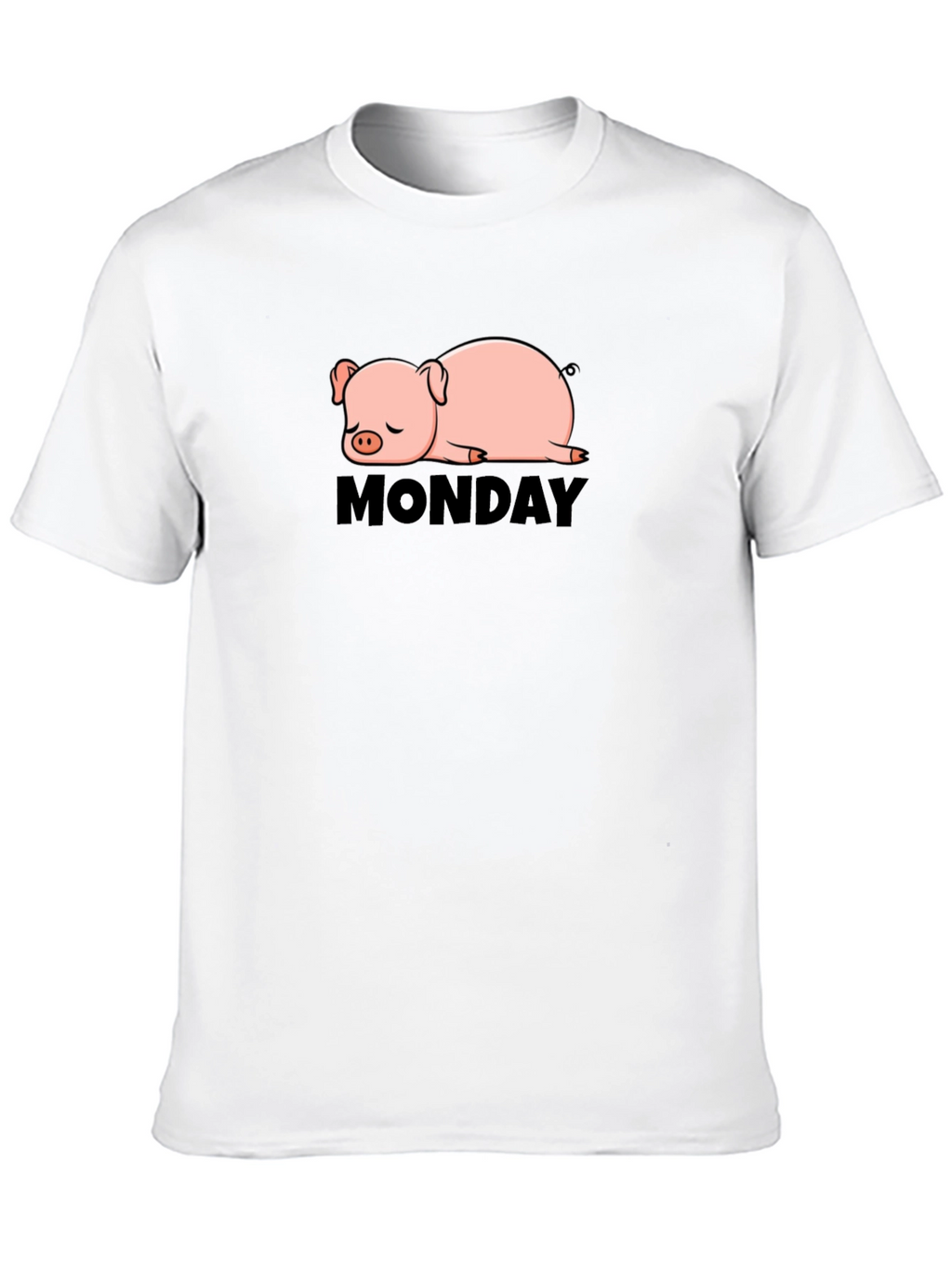 Lazy Monday Pig T-Shirt - Relaxed Fit