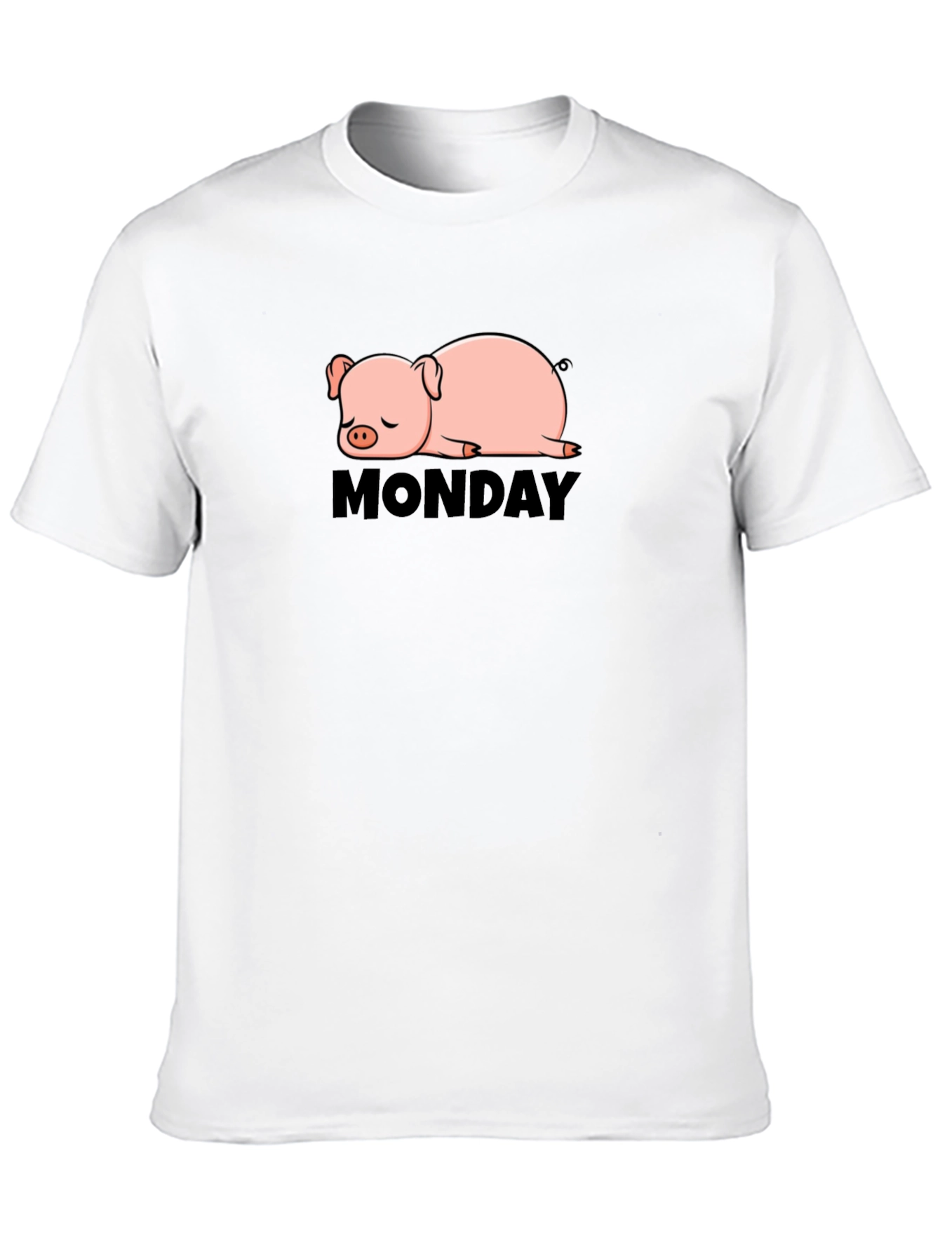 Lazy Monday Pig T-Shirt - Relaxed Fit