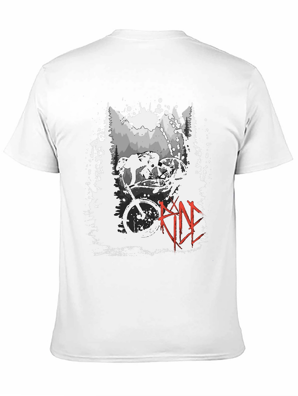 Ride Mountain Bike Graphic T-Shirt - Black