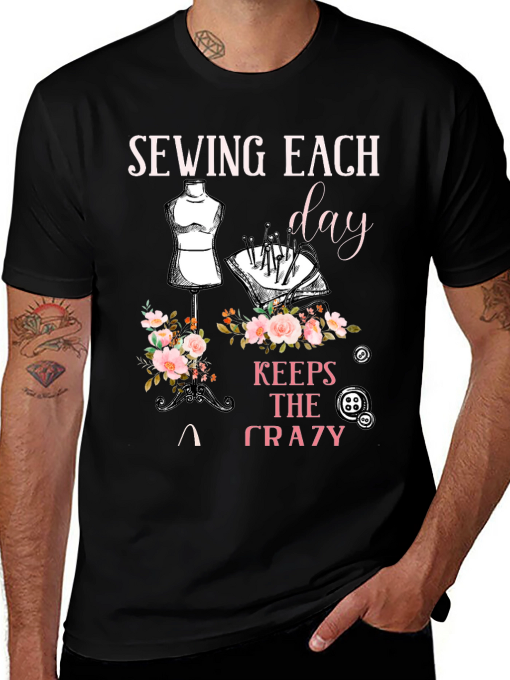 Sewing Keeps the Crazy Away T-Shirt