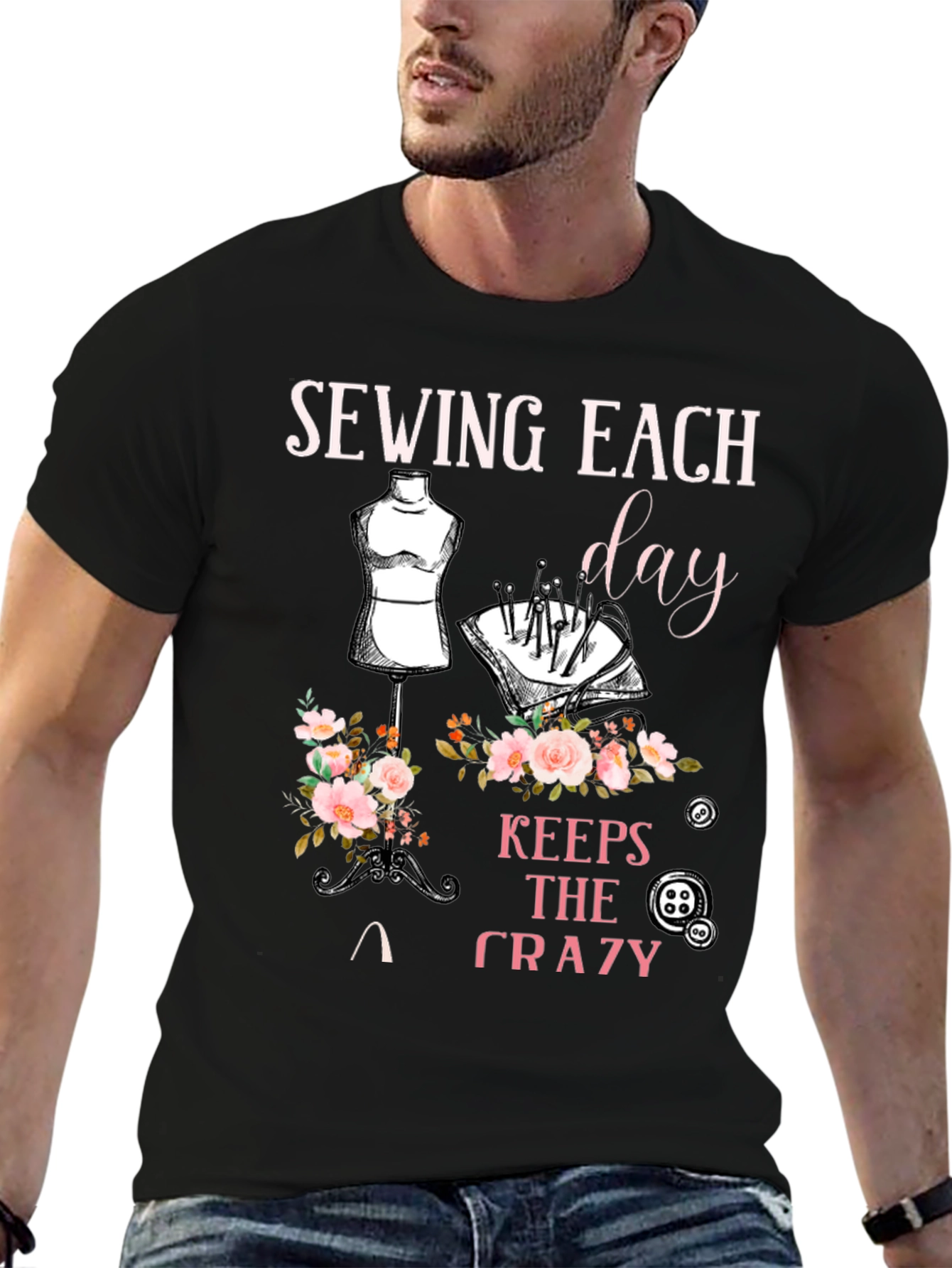 Sewing Keeps the Crazy Away T-Shirt