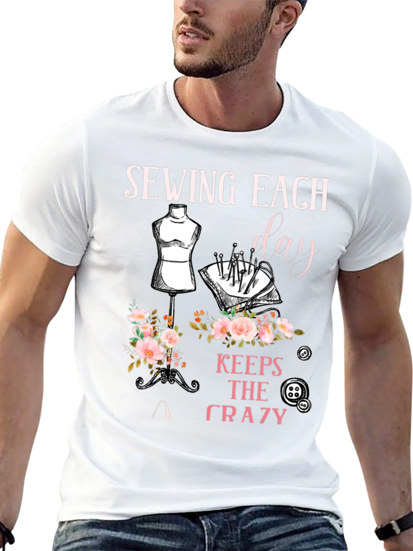 Sewing Keeps the Crazy Away T-Shirt