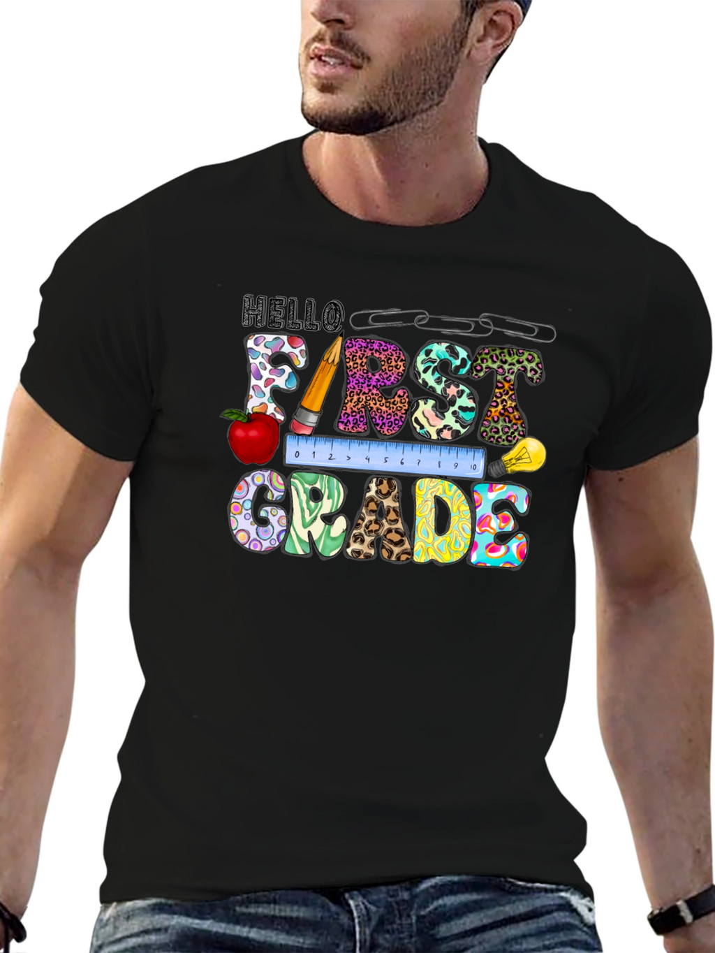 Hello First Grade Graphic Tee