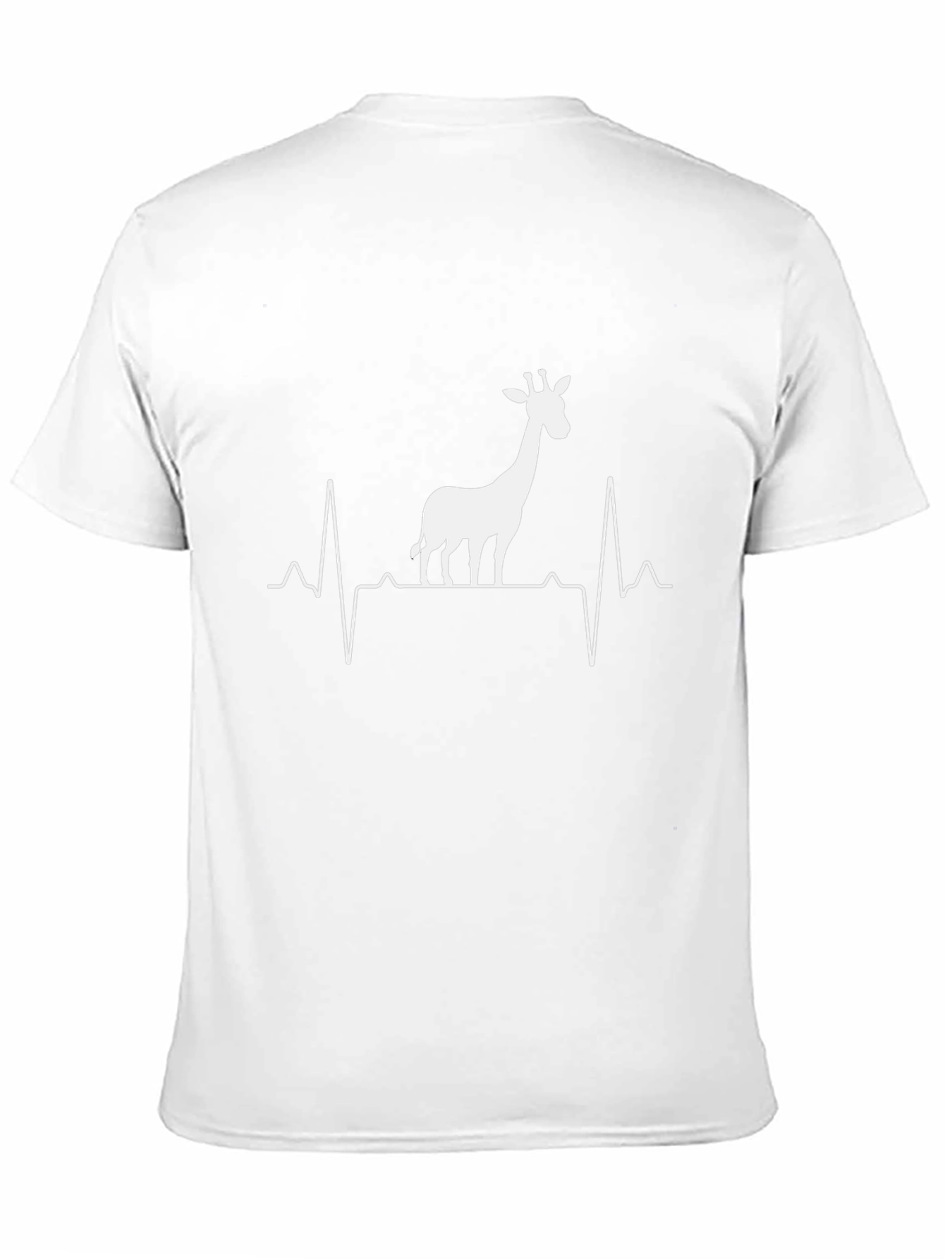 Giraffe Heartbeat T-Shirt - Wildlife Animal Lover Tee