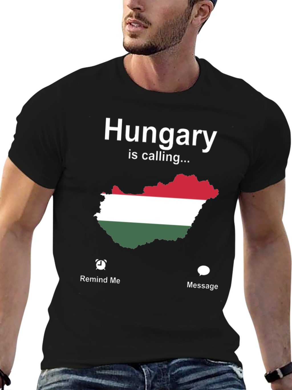 Hungary Is Calling T-Shirt - Novelty Map Tee
