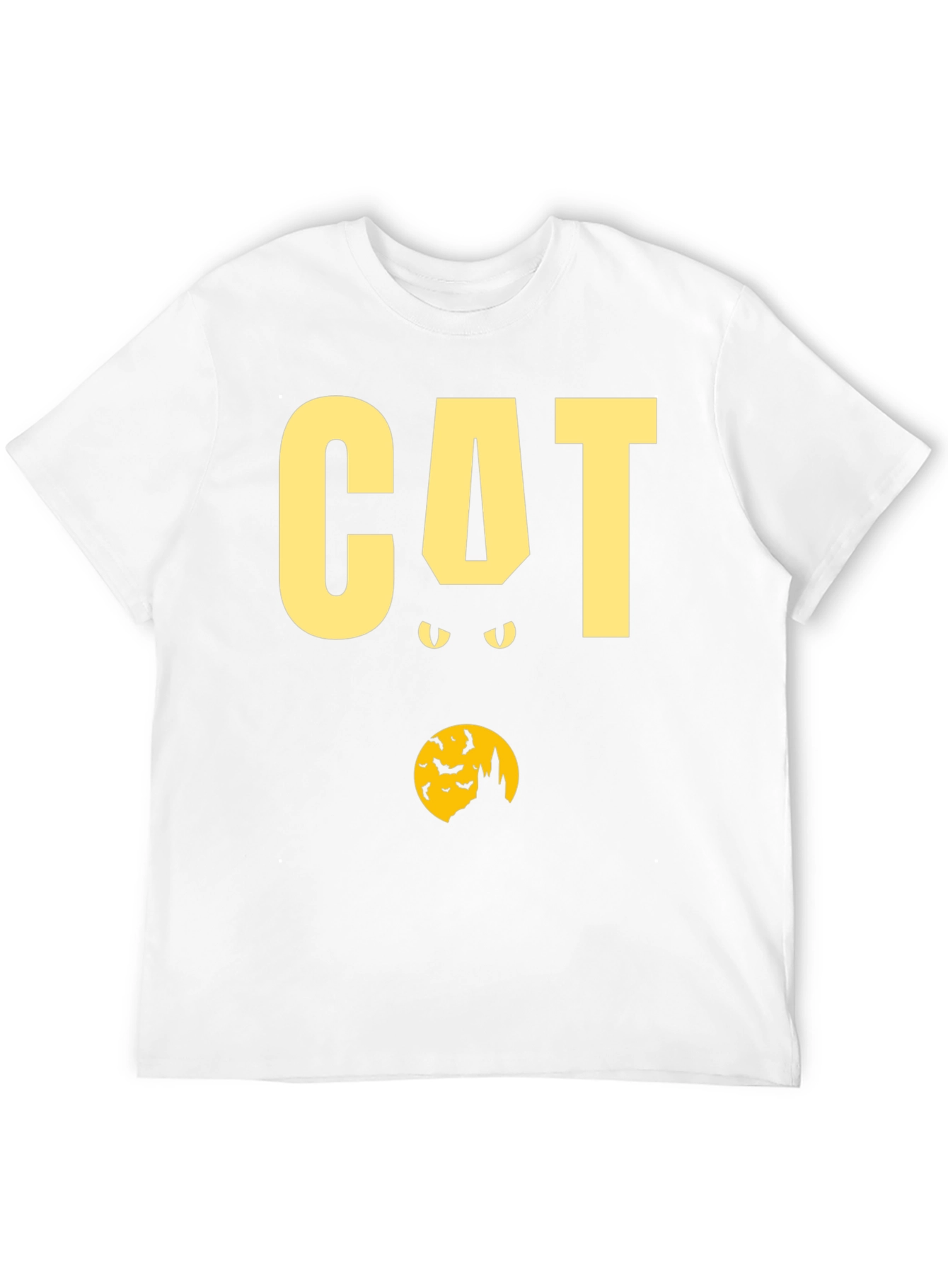 Halloween Cat Graphic T-Shirt - Spooky Season Tee