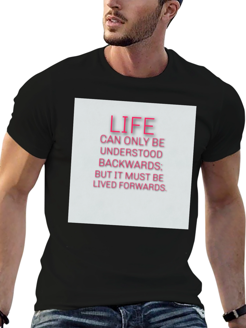 Life Quote T-Shirt - Black