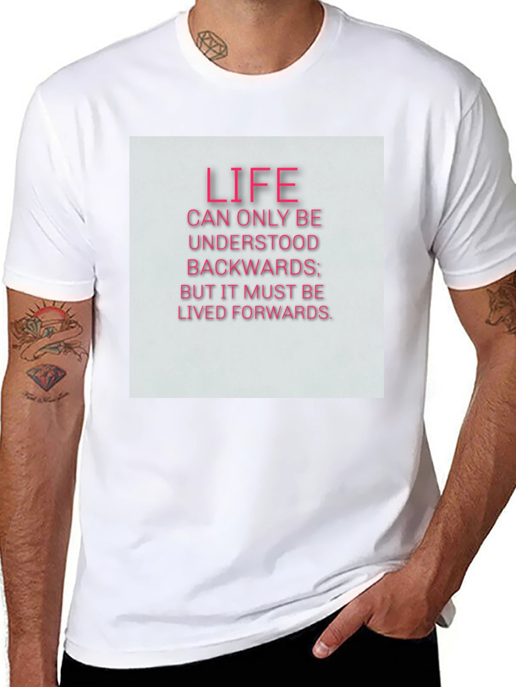 Life Quote T-Shirt - Black