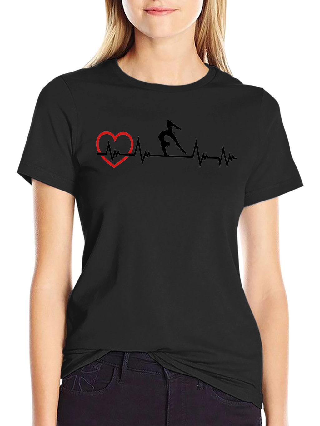 Gymnastics Heartbeat T-Shirt - Passion Meets Style