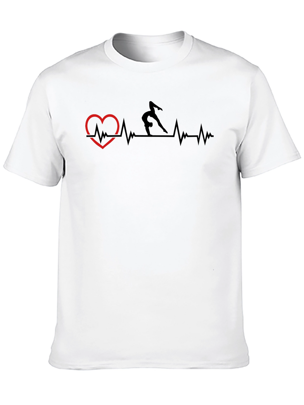 Gymnastics Heartbeat T-Shirt - Passion Meets Style