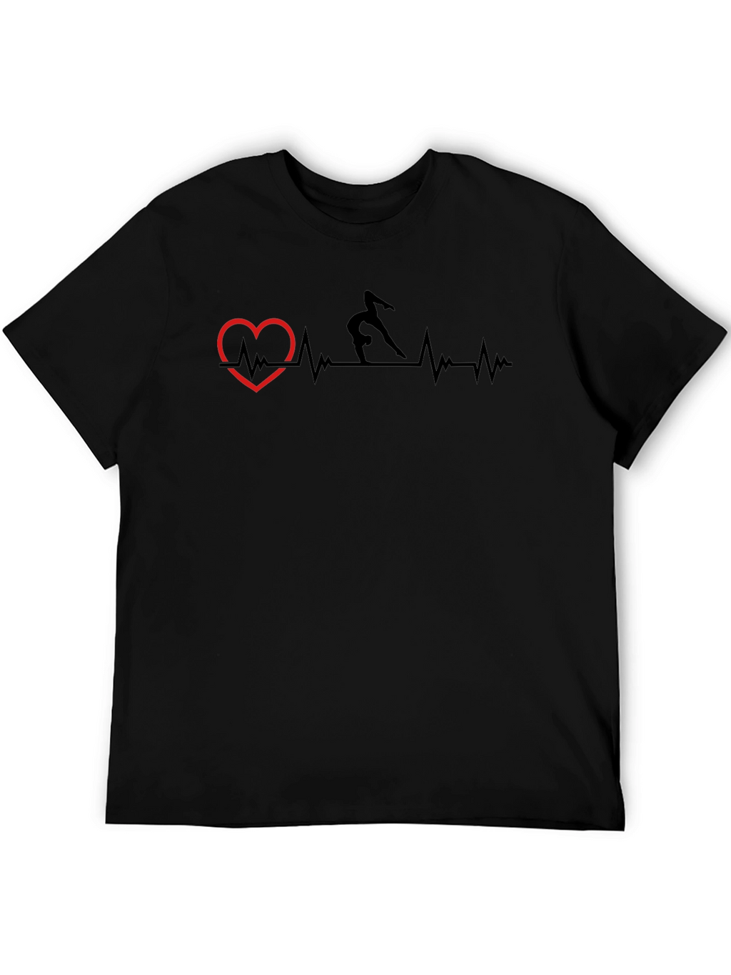 Gymnastics Heartbeat T-Shirt - Passion Meets Style