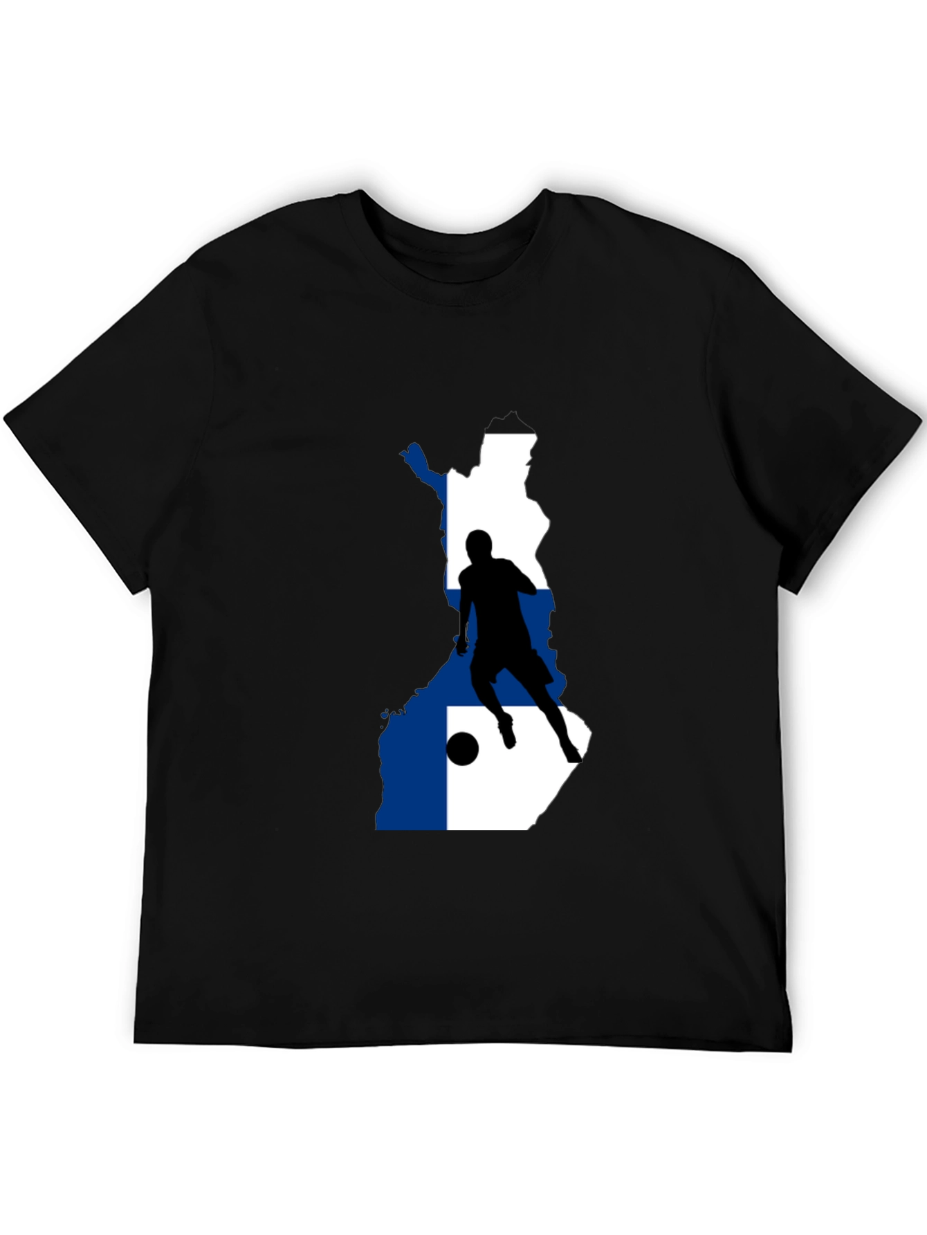 Finland Soccer T-Shirt - Black