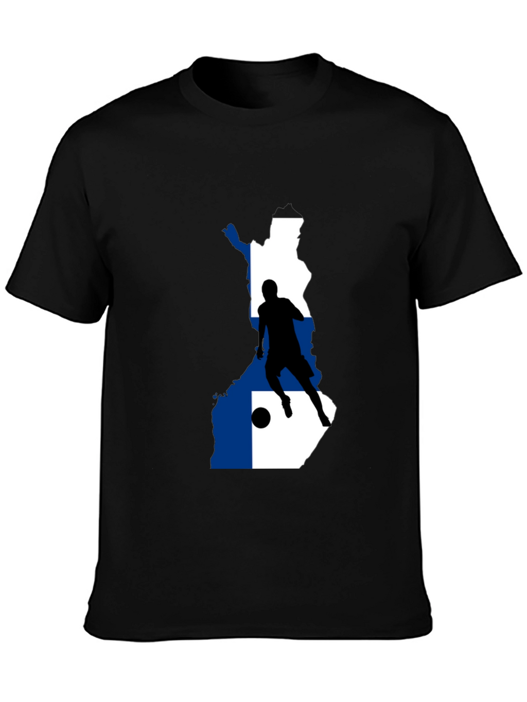 Finland Soccer T-Shirt - Black