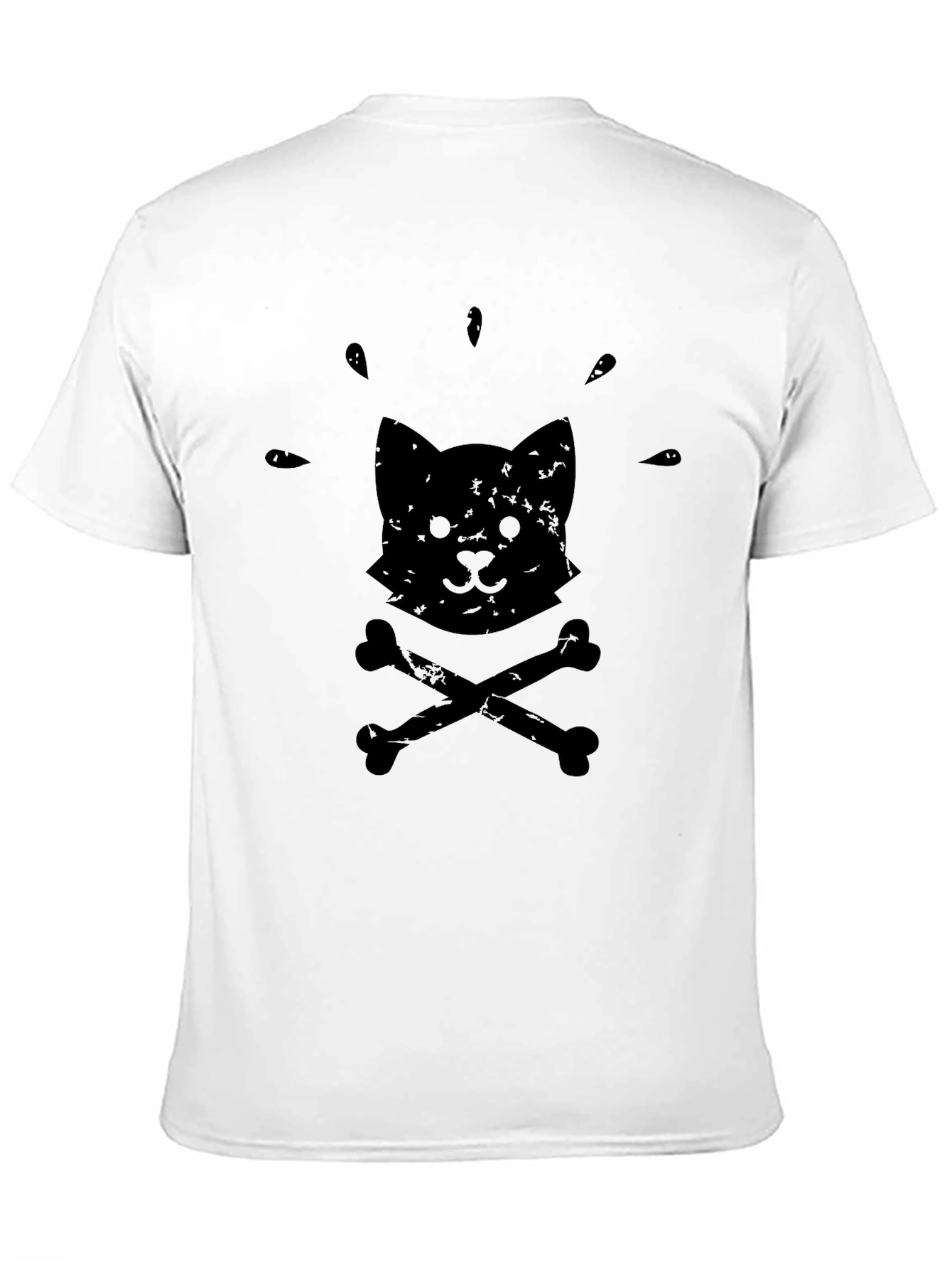 Black Cat & Crossbones Graphic Tee - Soft Cotton Comfort