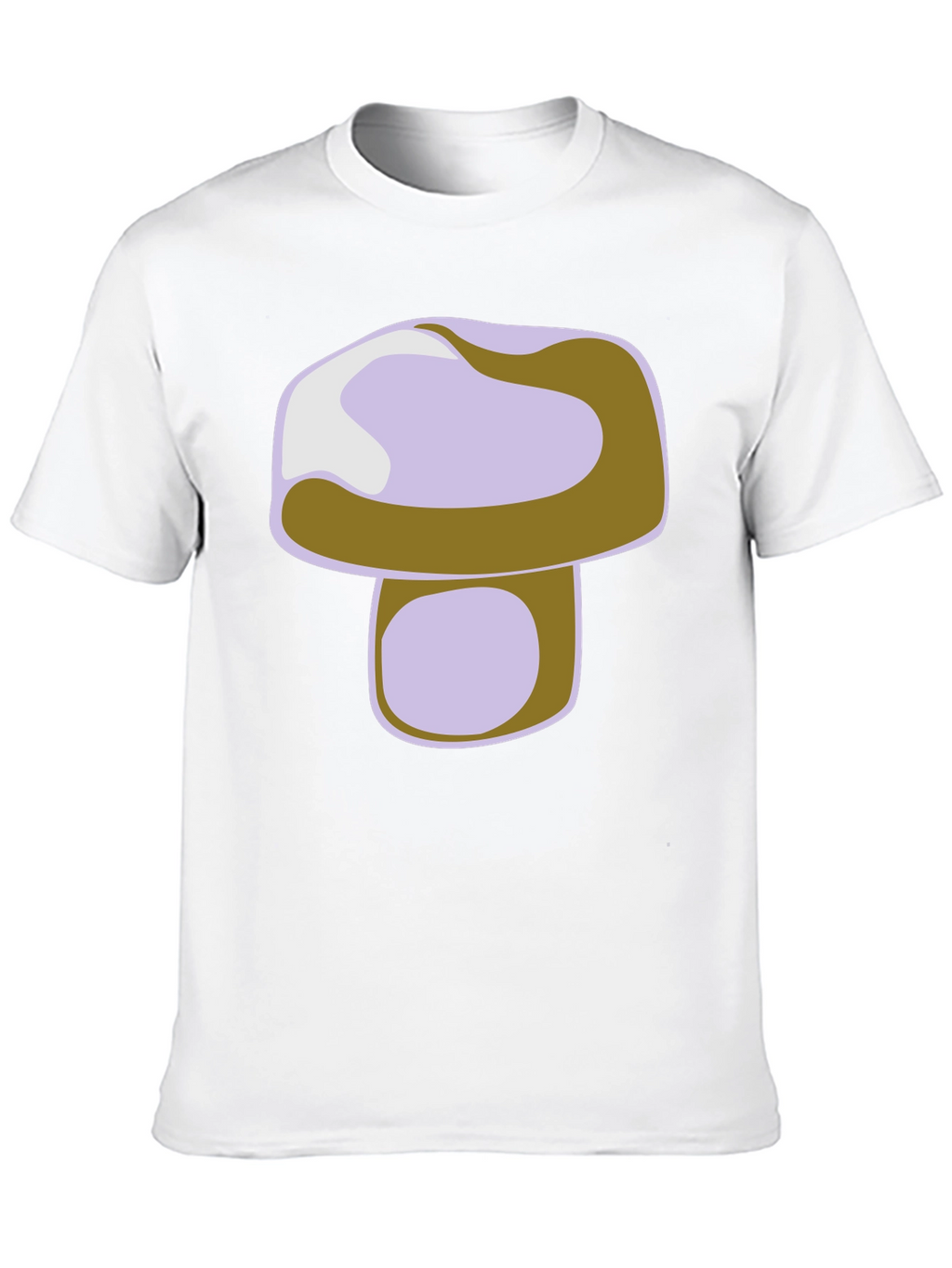 Mushroom Graphic Print Black T-Shirt