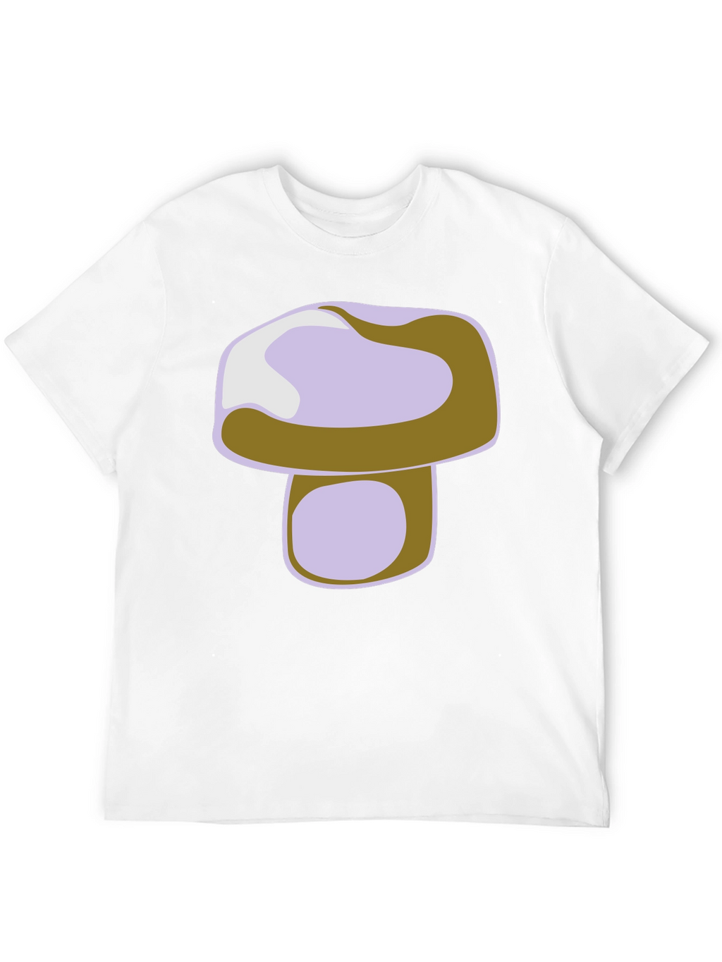 Mushroom Graphic Print Black T-Shirt