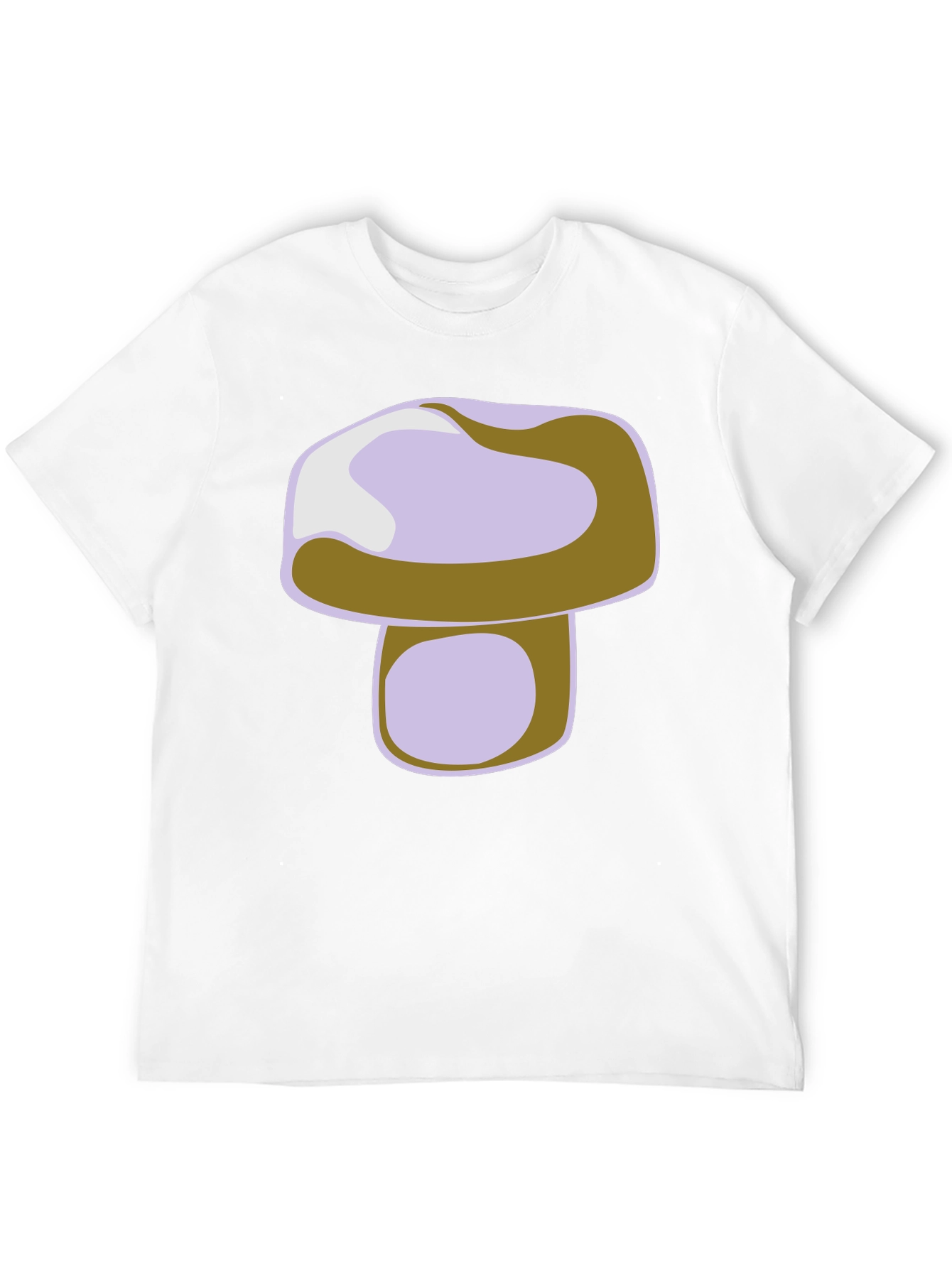 Mushroom Graphic Print Black T-Shirt