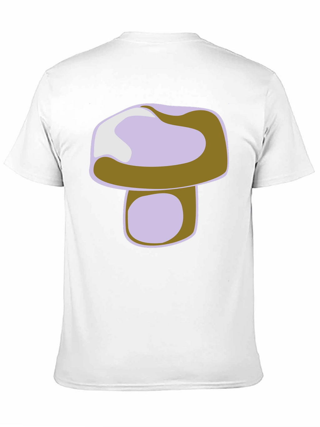 Mushroom Graphic Print Black T-Shirt