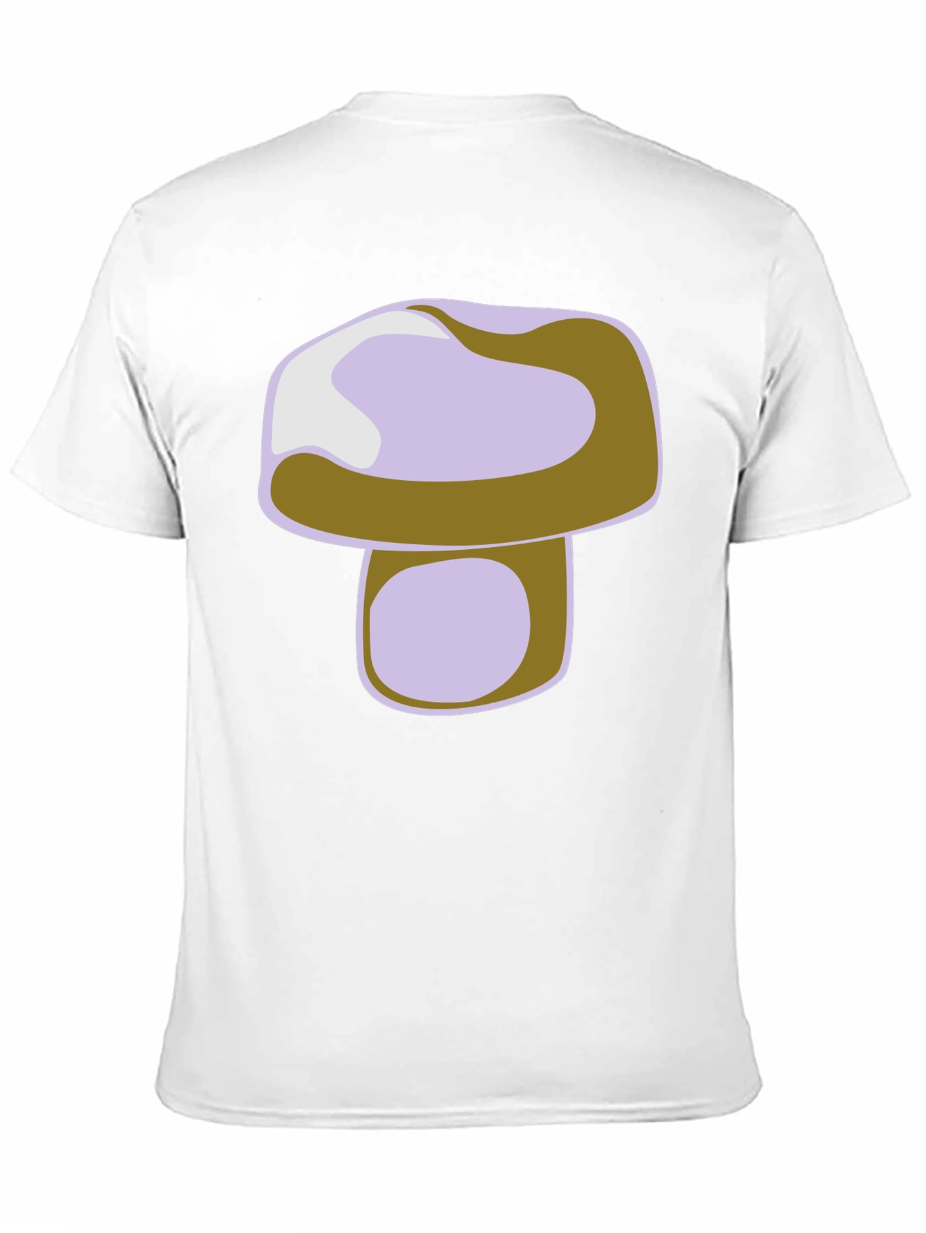 Mushroom Graphic Print Black T-Shirt