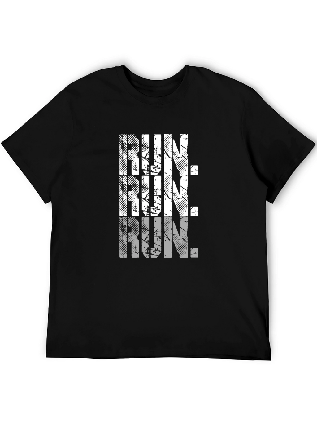 Run Graphic Tee - Black Casual Shirt