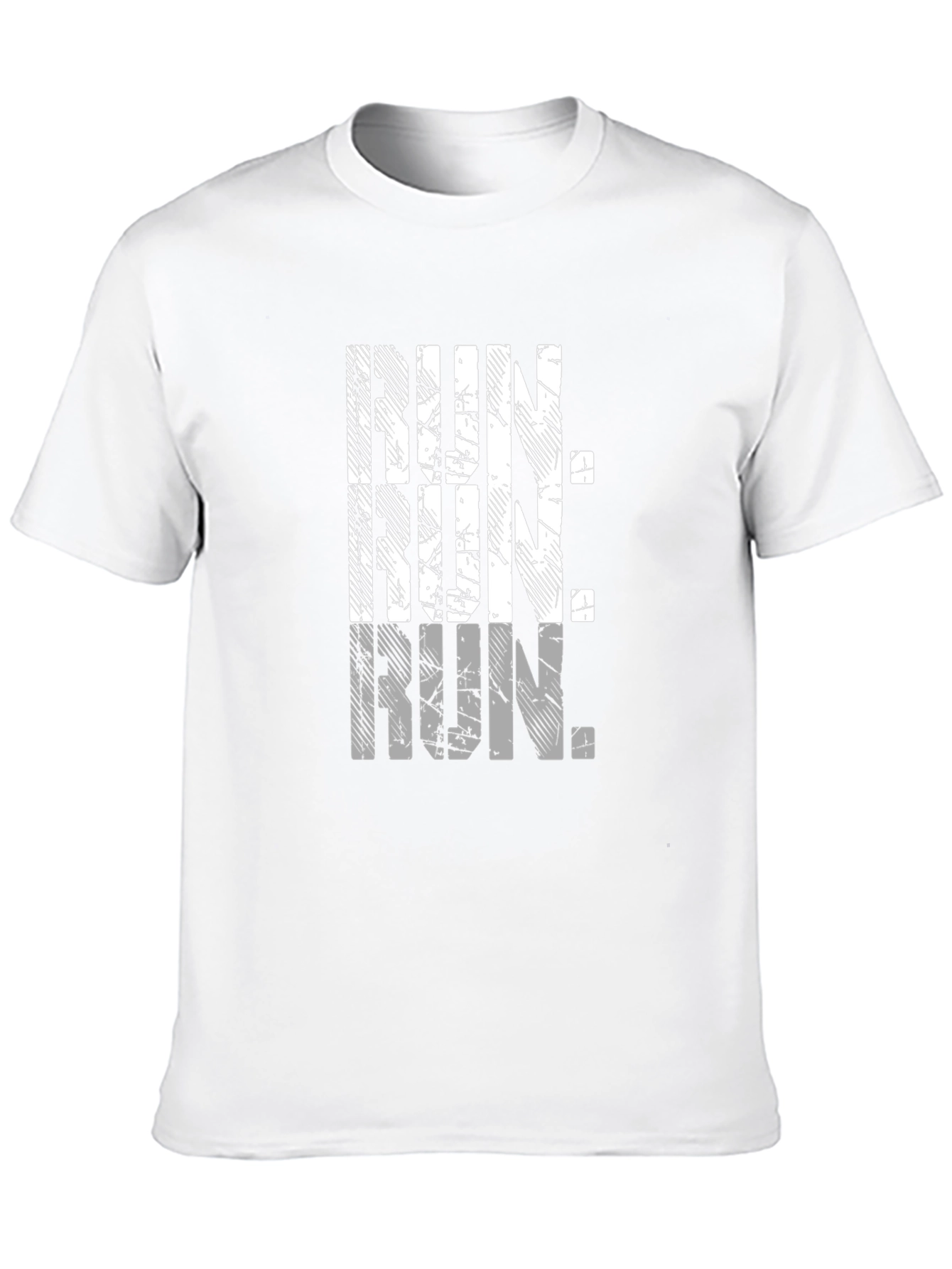 Run Graphic Tee - Black Casual Shirt