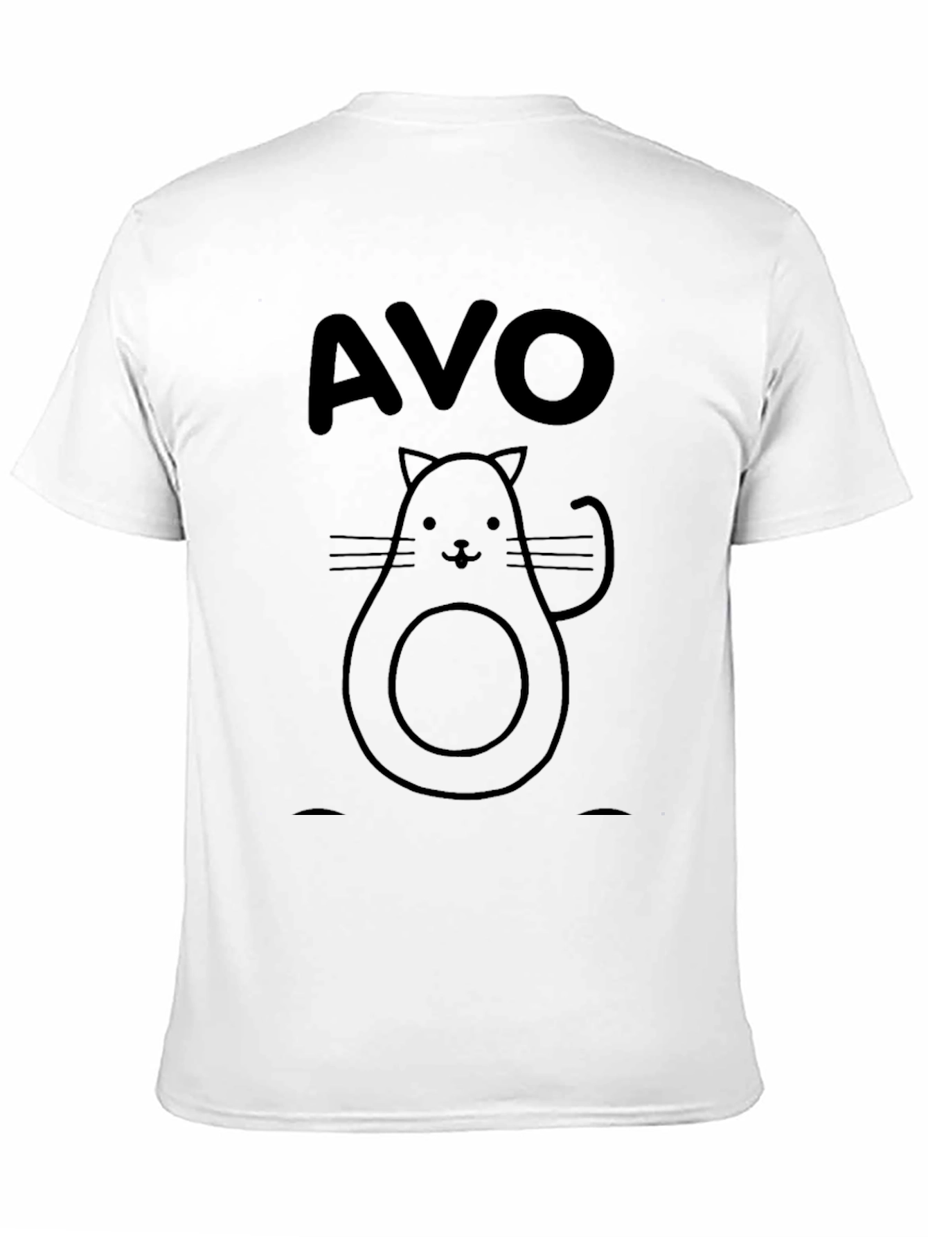 Avo-Cat Graphic Tee - Funny Avocado Cat Shirt