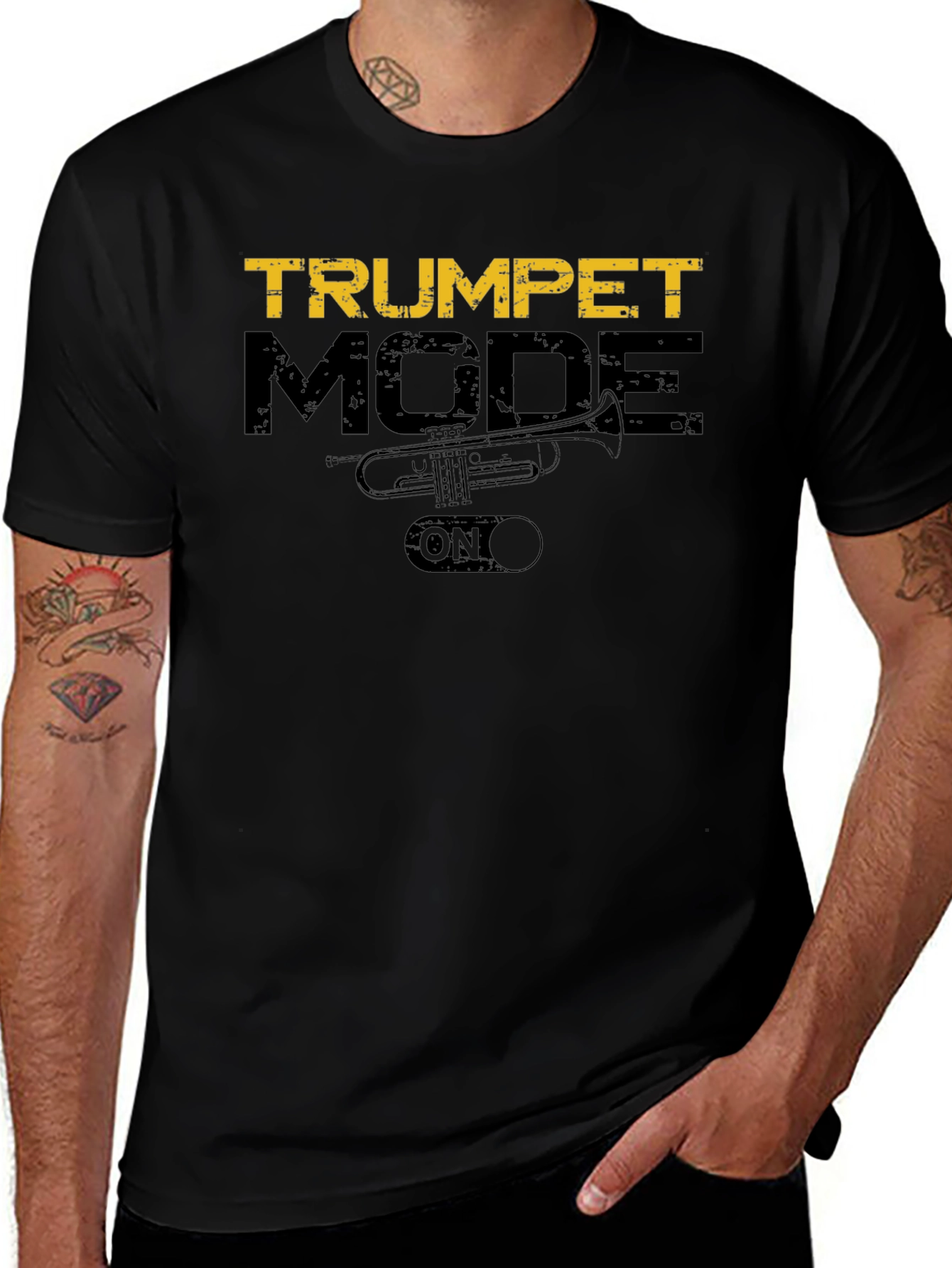 Trumpet Mode On T-Shirt | Music Lover Tee