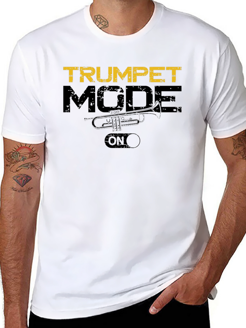 Trumpet Mode On T-Shirt | Music Lover Tee