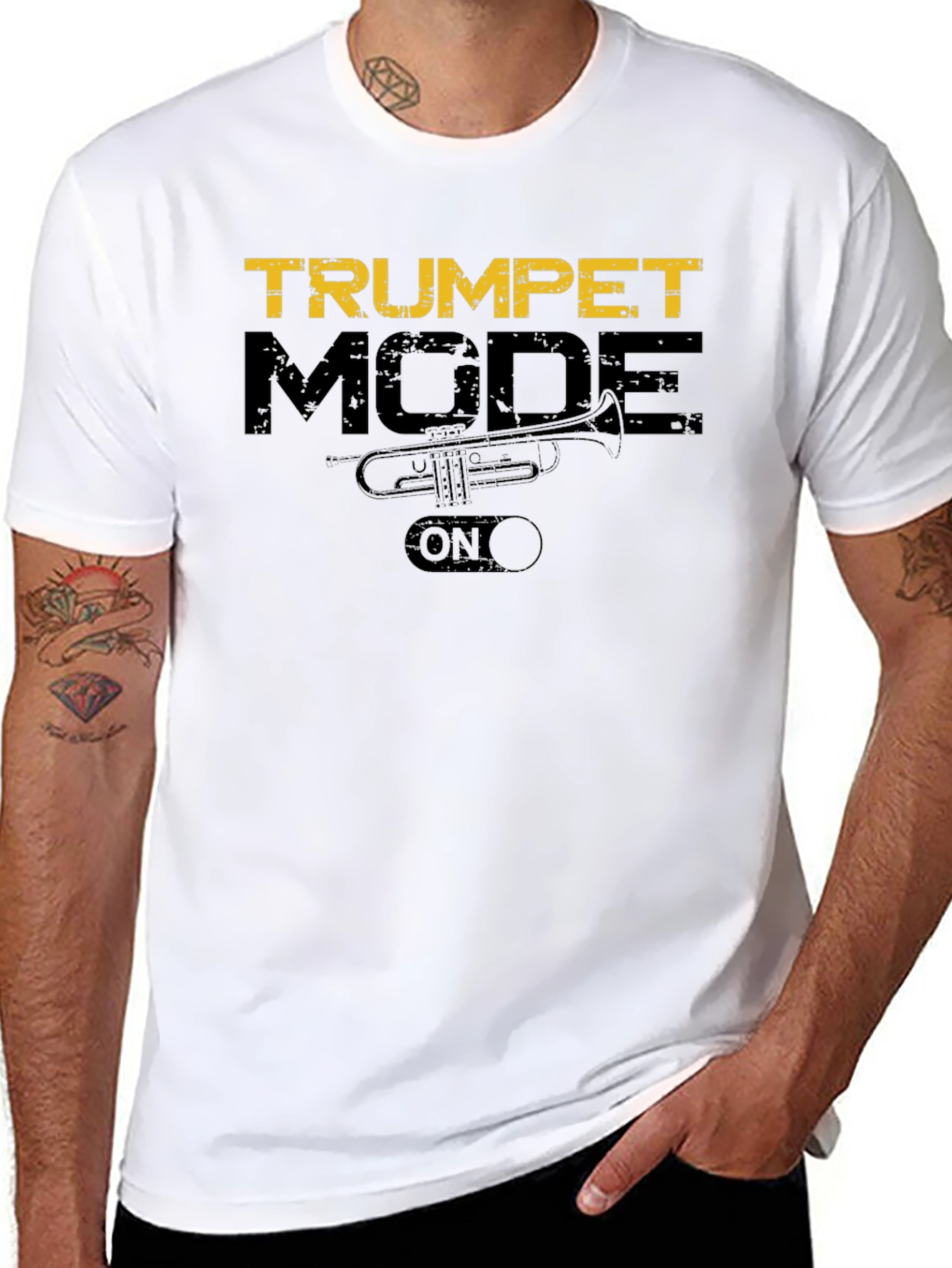 Trumpet Mode On T-Shirt | Music Lover Tee