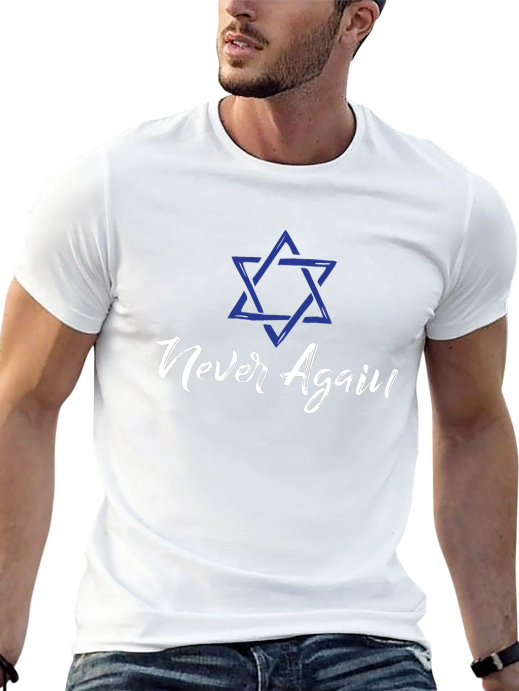 Never Again T-Shirt - Jewish Pride
