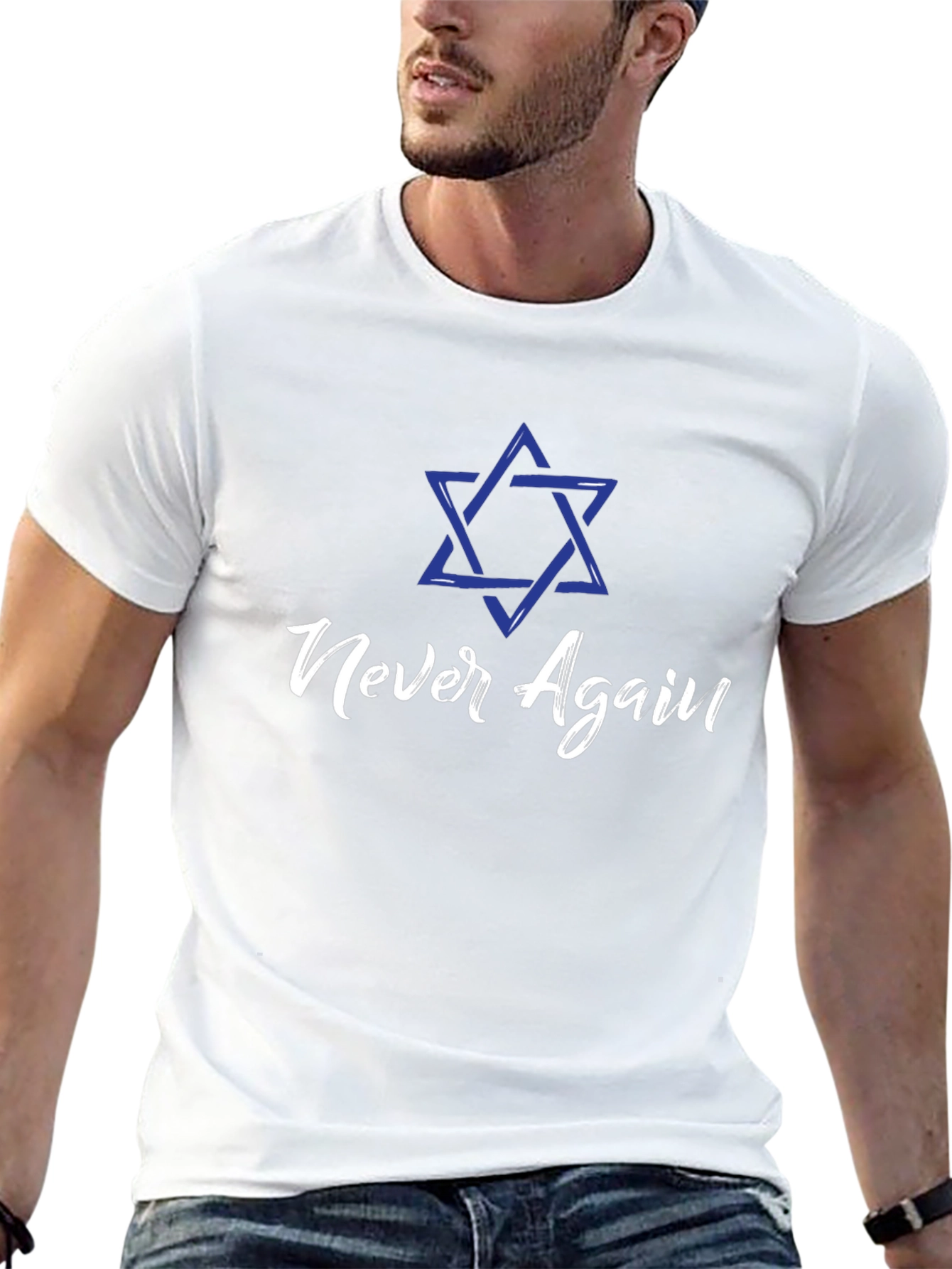 Never Again T-Shirt - Jewish Pride