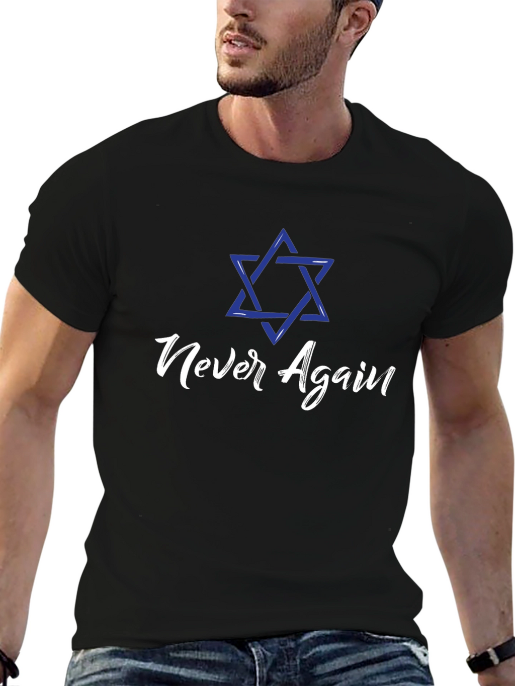 Never Again T-Shirt - Jewish Pride