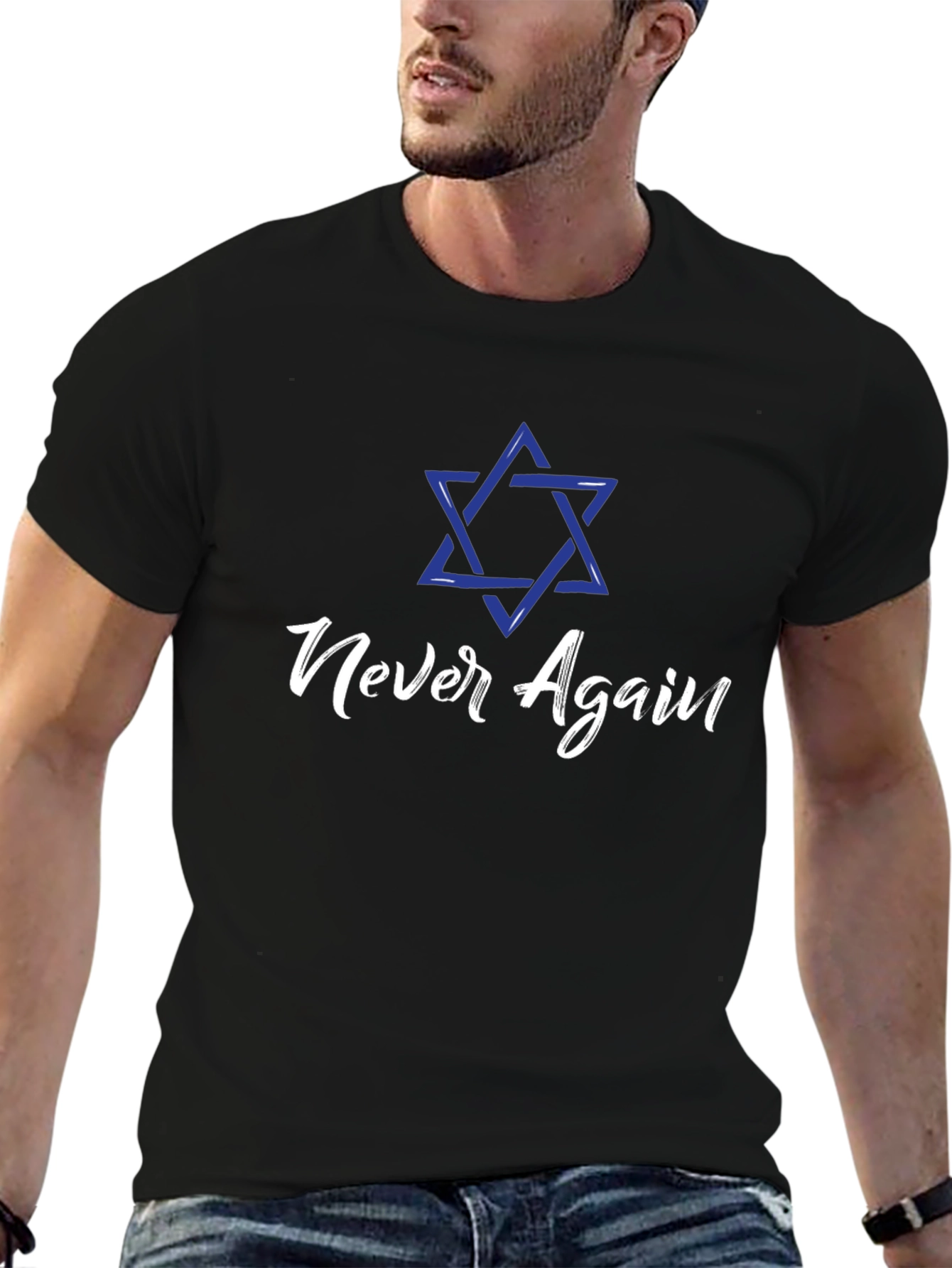 Never Again T-Shirt - Jewish Pride