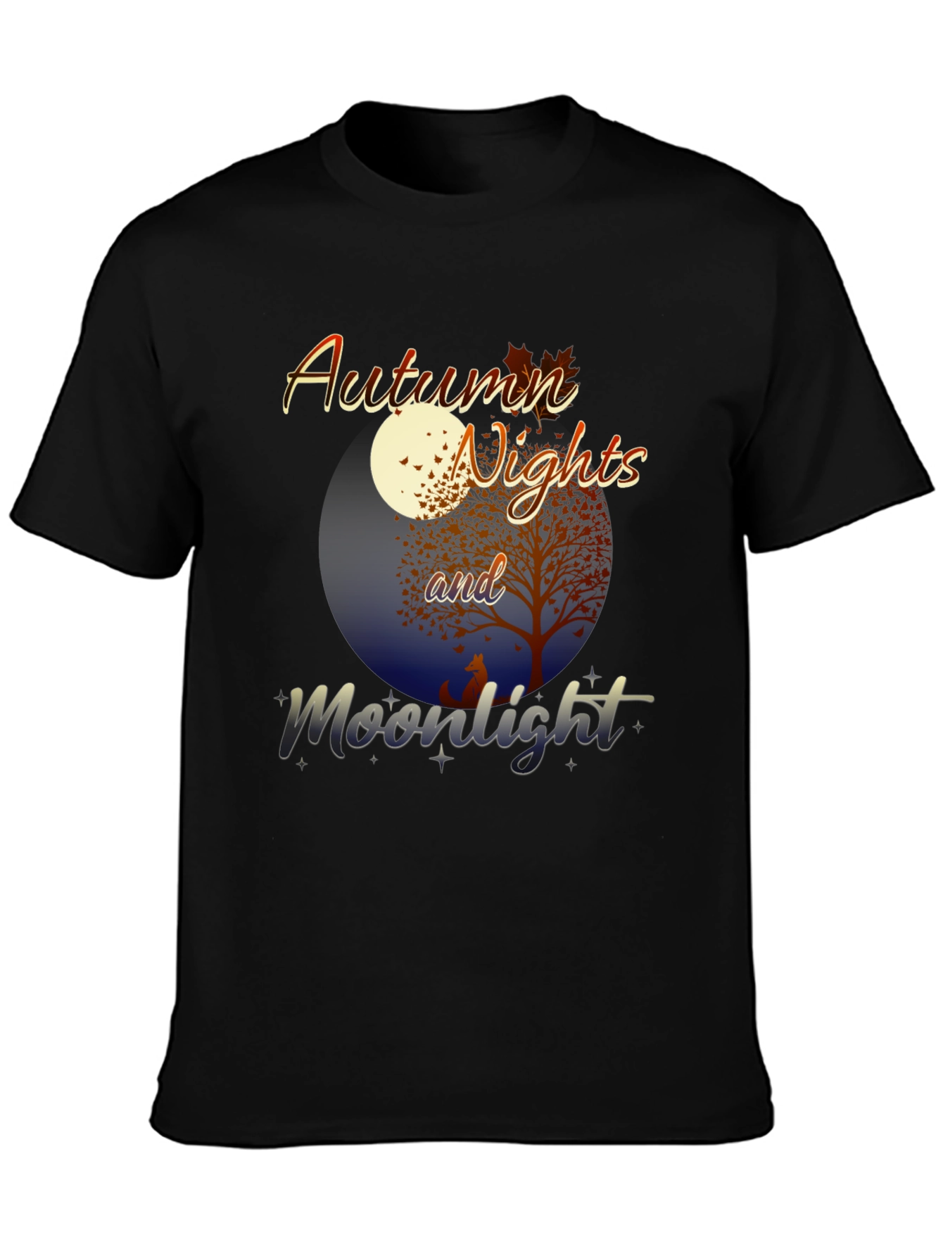 Autumn Nights and Moonlight Graphic Tee