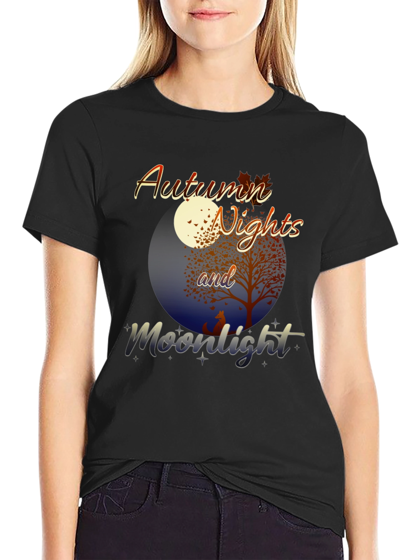 Autumn Nights and Moonlight Graphic Tee