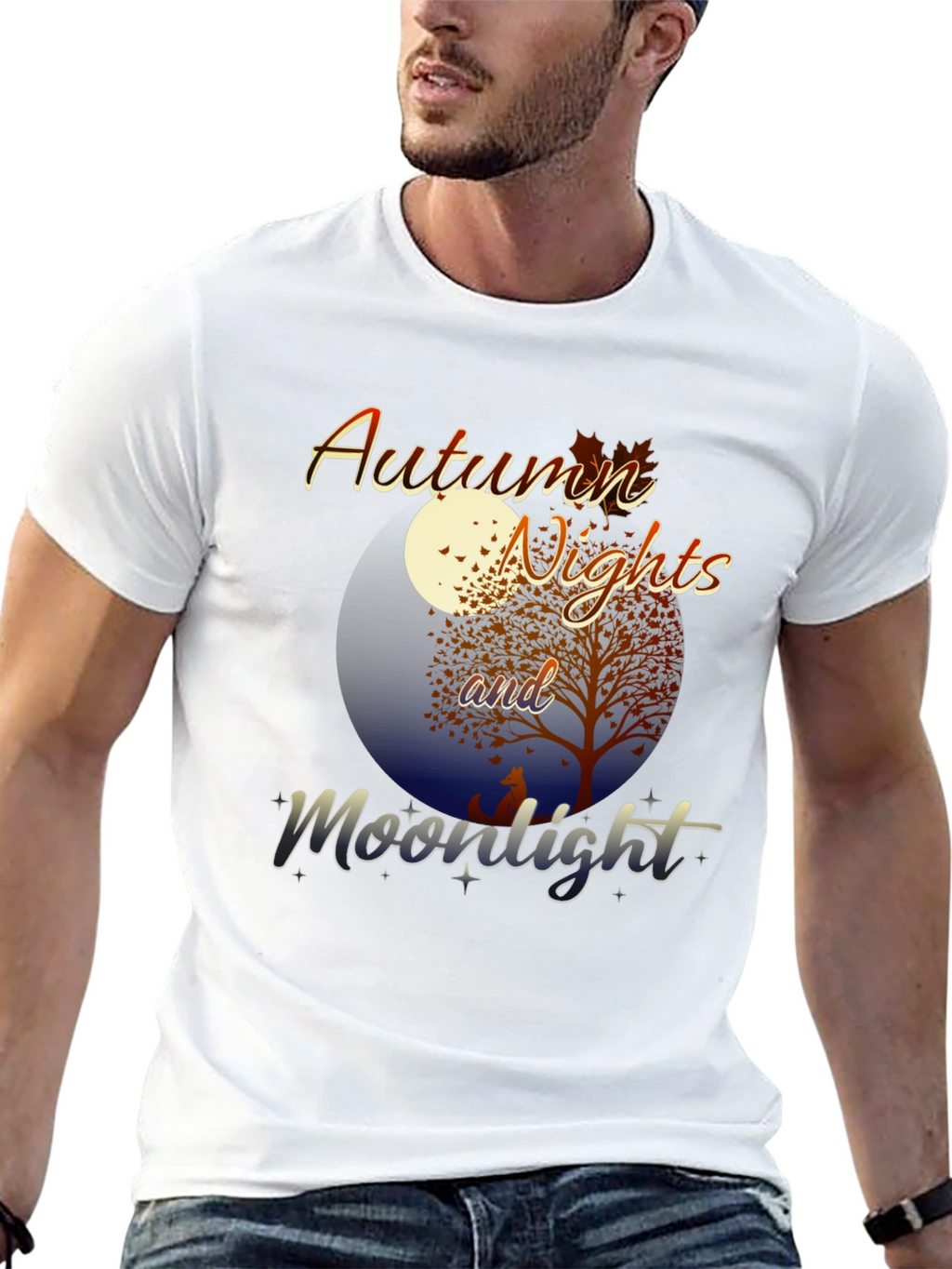 Autumn Nights and Moonlight Graphic Tee